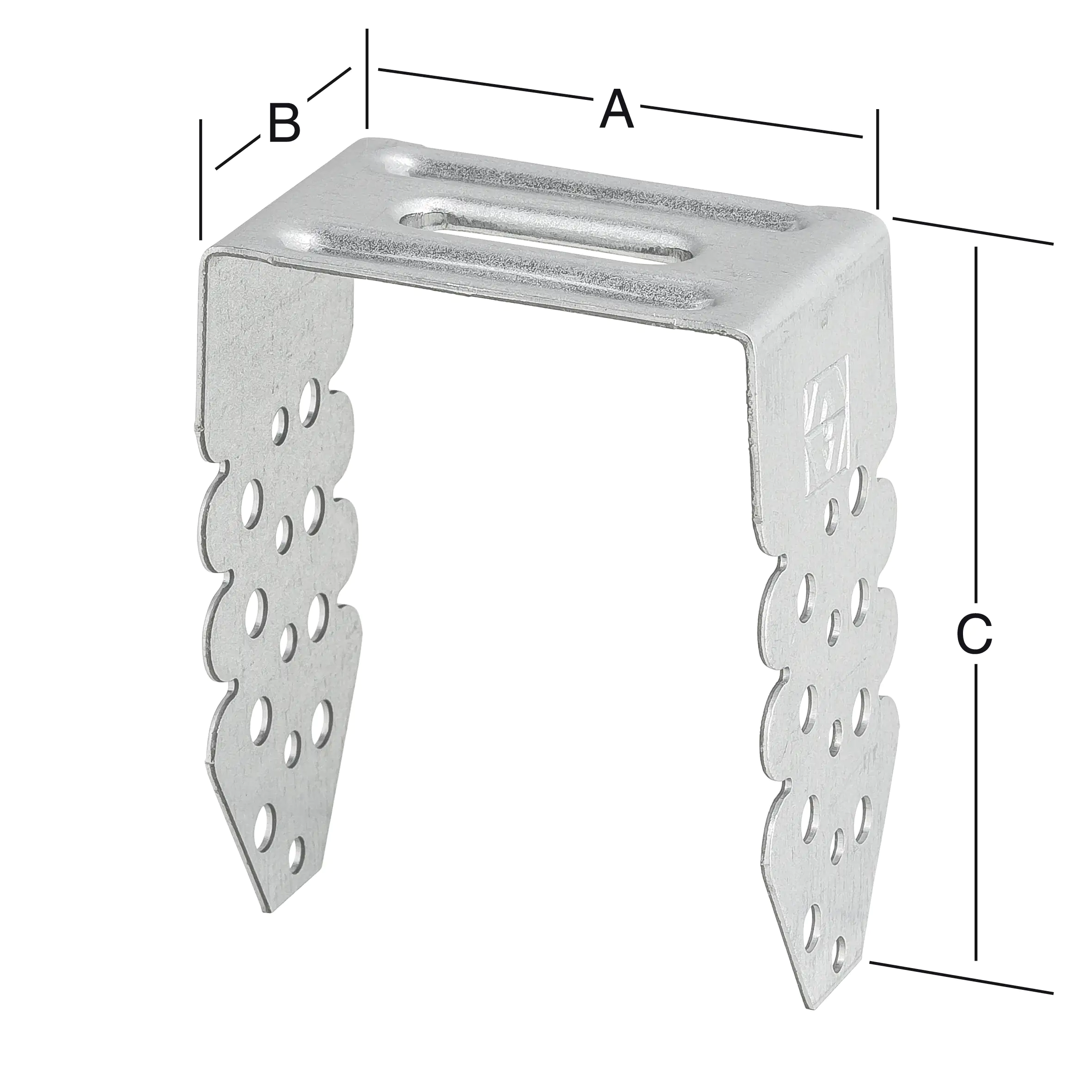 Vormann Universal-Abstandsverbinder sendzimir verzinkt 48 x 30 x 65 mm
