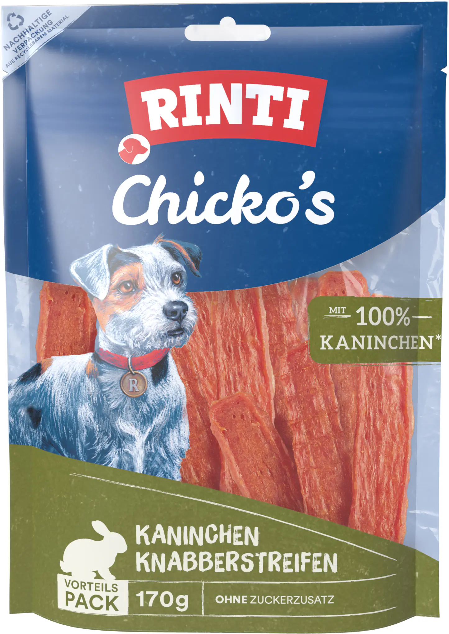 Rinti Chicko Hundesnack Kaninchen Vorratspack 170 g Rinti Chicko Hundesnack Kaninchen Vorratspack 170 g