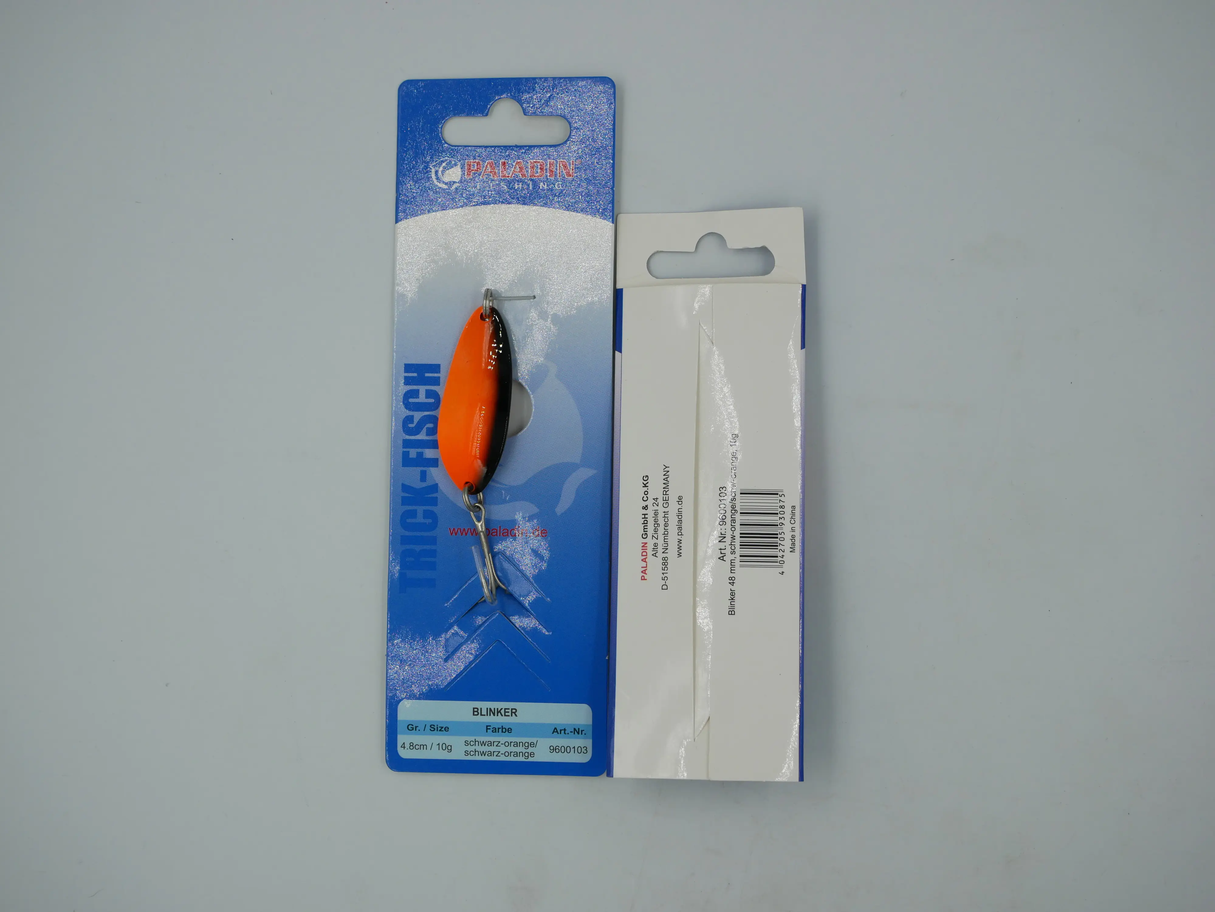 Paladin Kunstköder Blinker schwarz-orange 10g schwarz-orange/10g/48mm