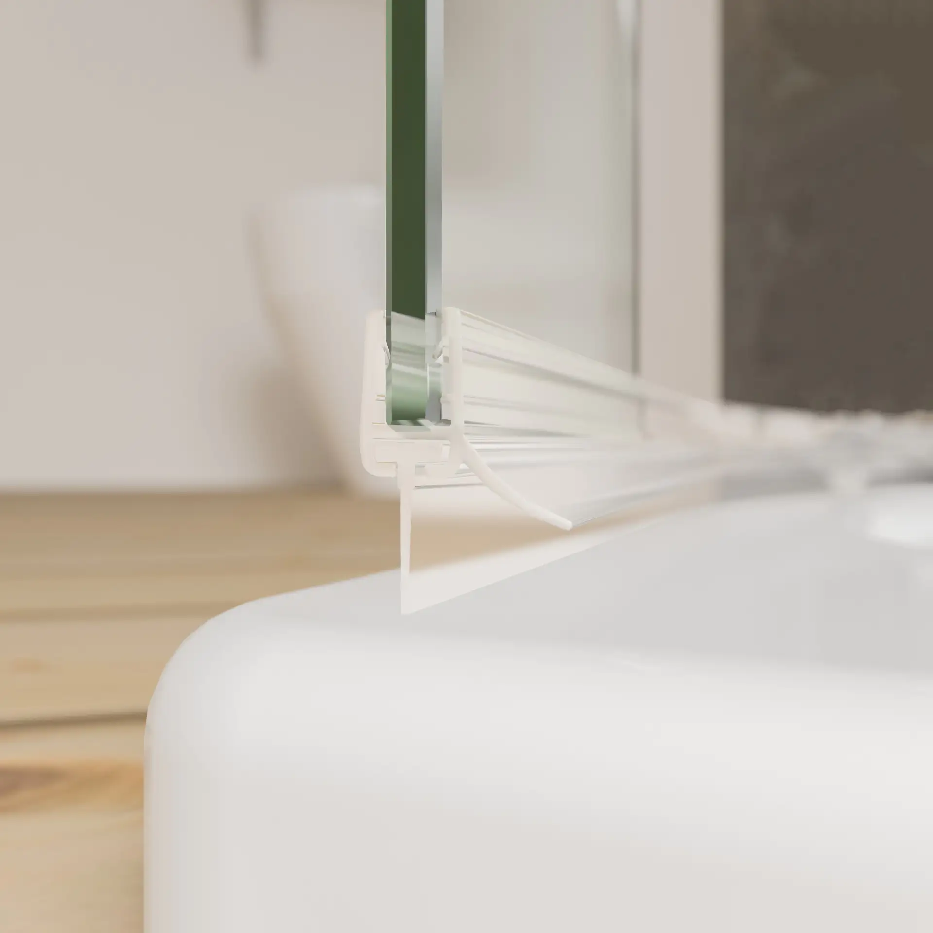 Schulte Wasserabweisprofil gebogen Länge: 60 cm