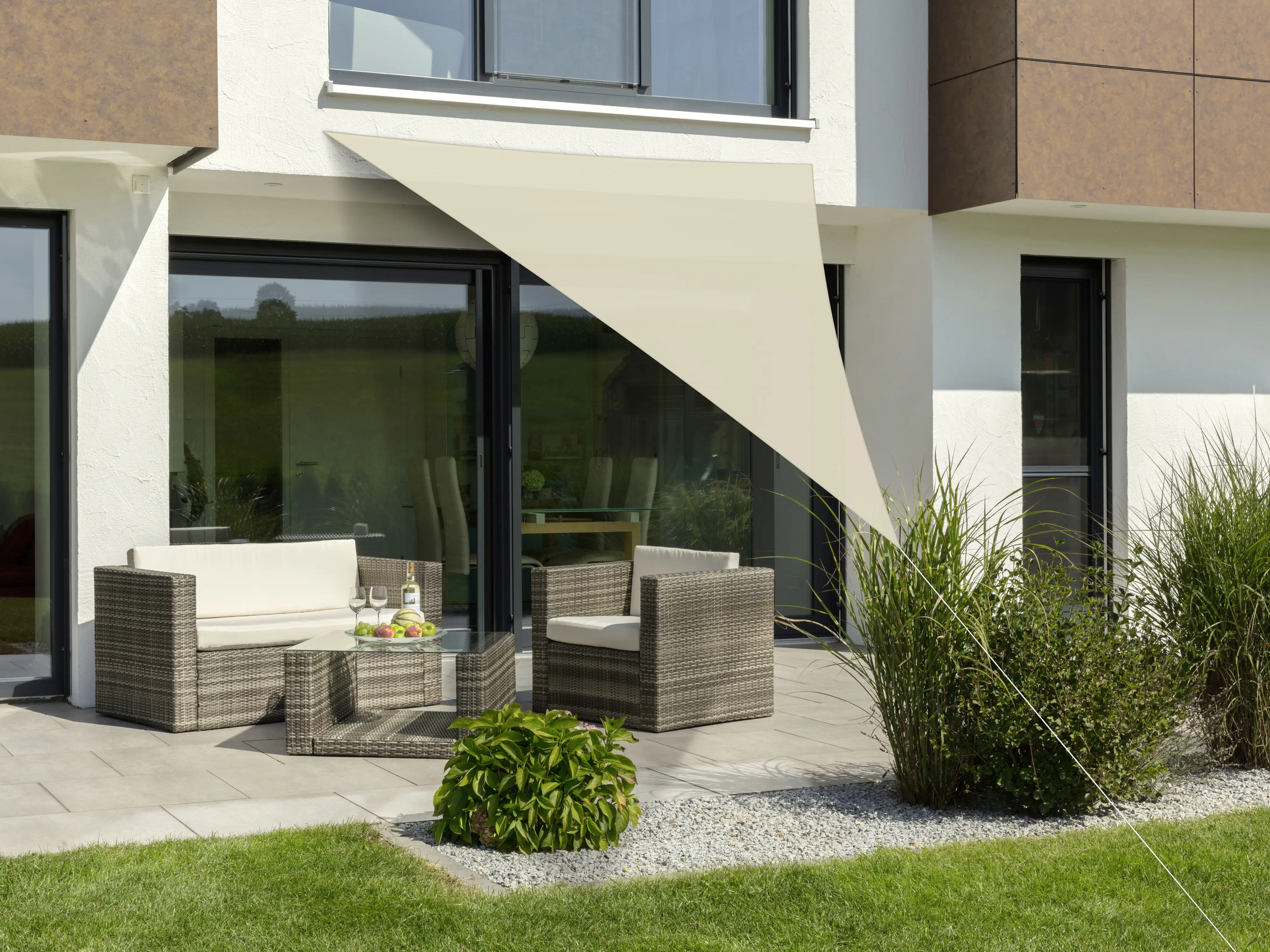 Schneider Sonnensegel Lanzarote natur 400 x 400 x 300 cm