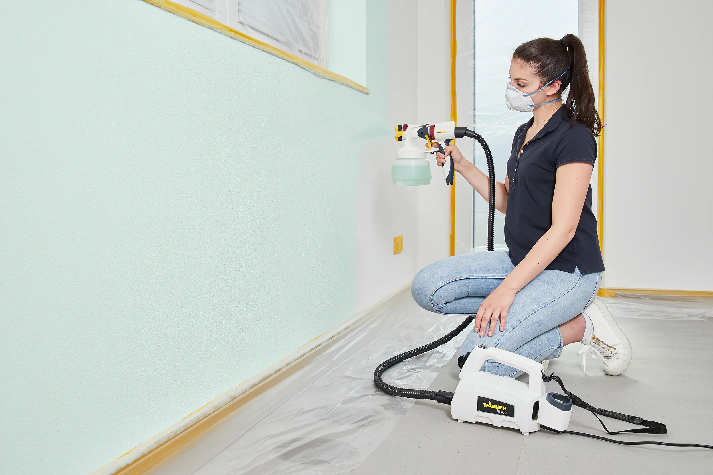 Wagner Farbsprühsystem W 450 Set Wall Sprayer 460 W, 1300 ml Wagner Farbsprühsystem W 450 Set Wall Sprayer 460 W, 1300 ml