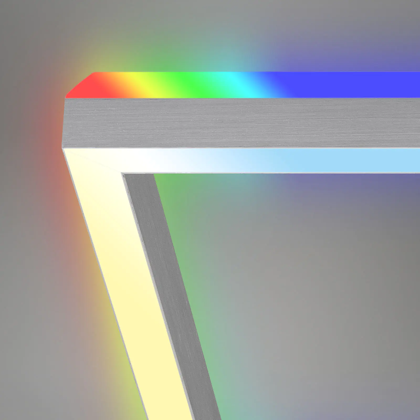 Briloner LED Deckenleuchte Frame Back 119,5 cm, alu, RGB CCT