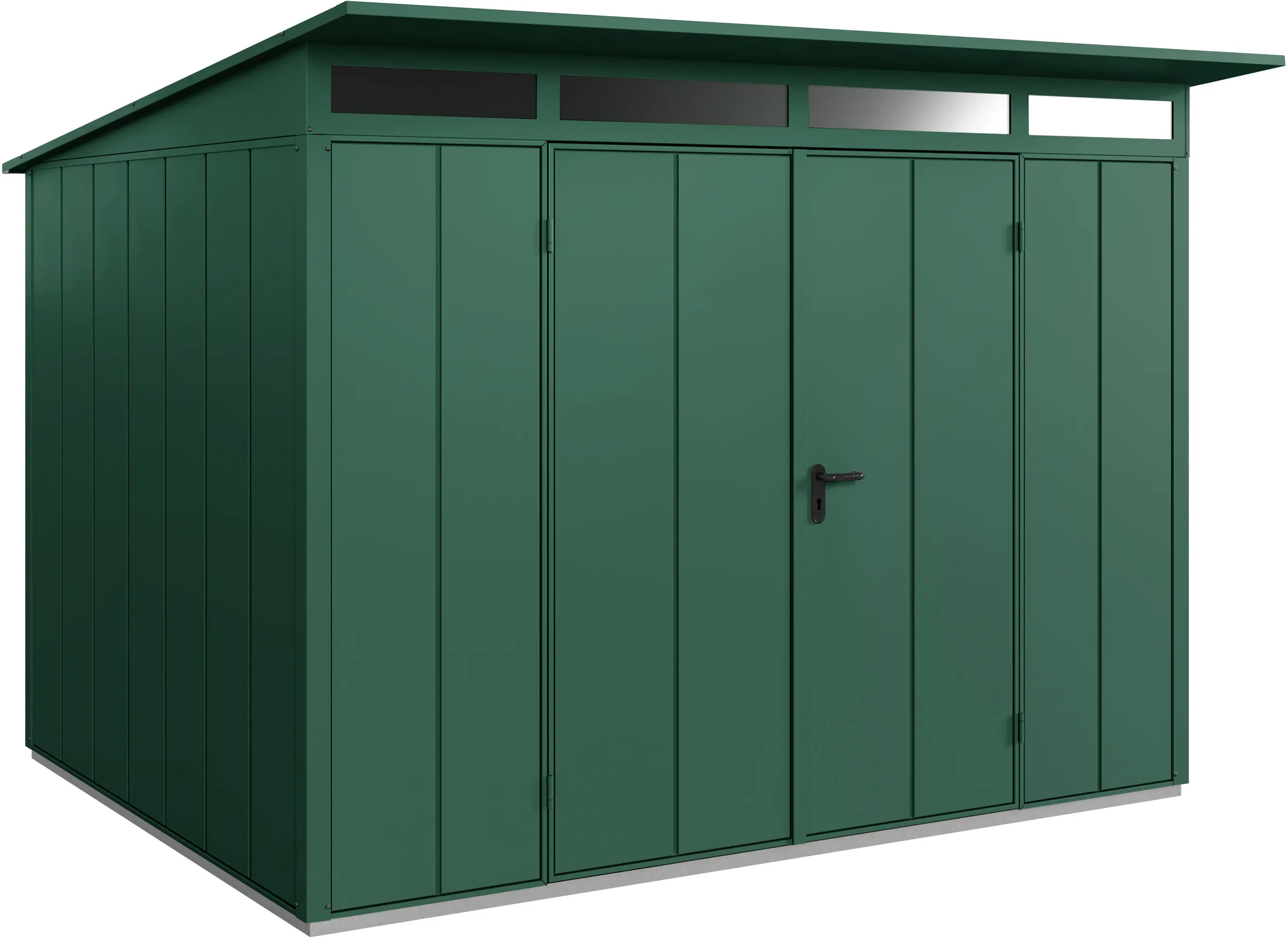 EcoStar Gerätehaus Elegant-P Typ 3 moosgrün 312,7 x 283,4 x 232,3 cm
