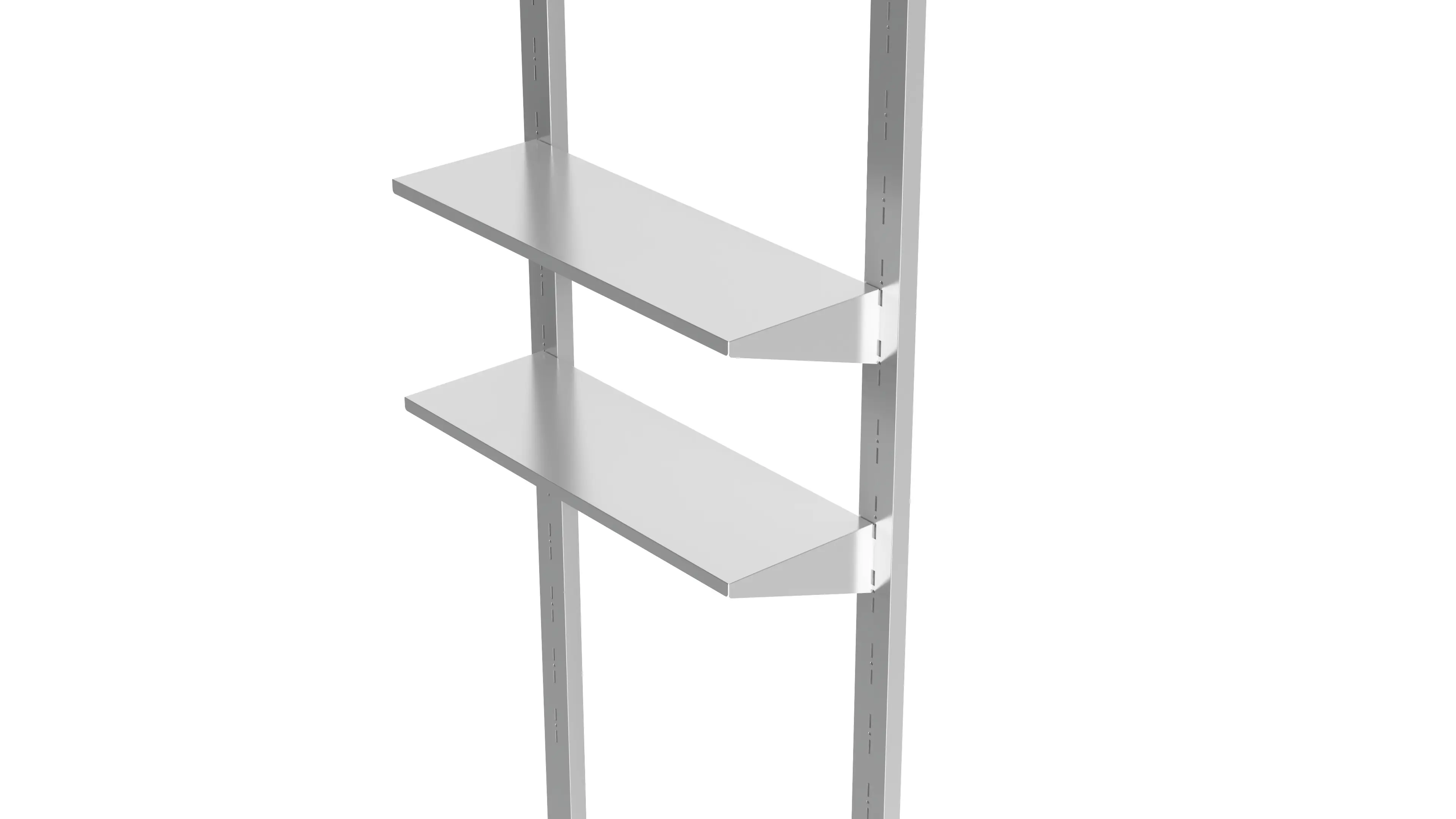 Floraworld Wandregal für Gerätehaus verzinkt 70 cm 2er-Set