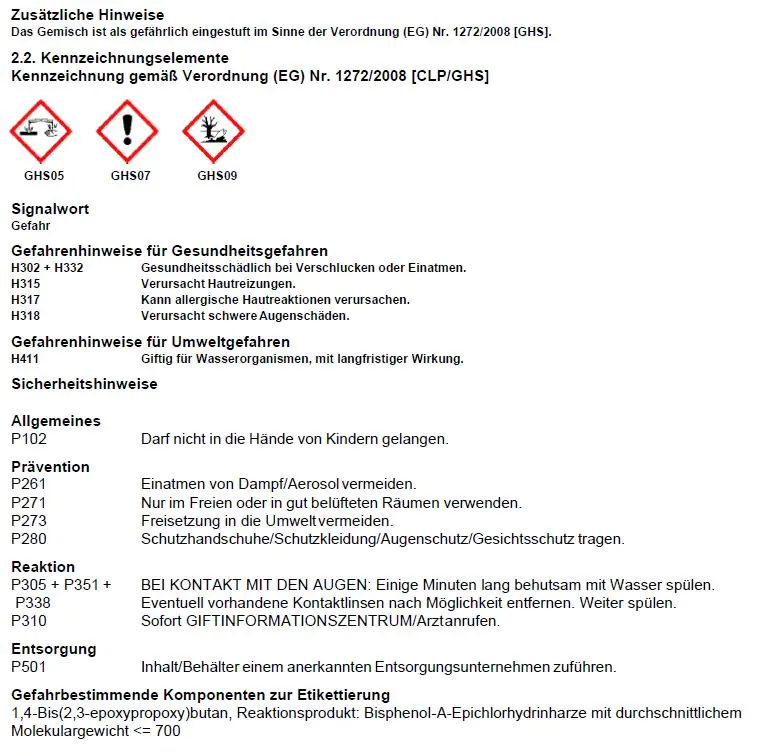 4031396154639_8 Gießharz 50 Epoxid A+B 0,85 kg MV 100:35 Gew, TZ 4 h, VH 50 mm