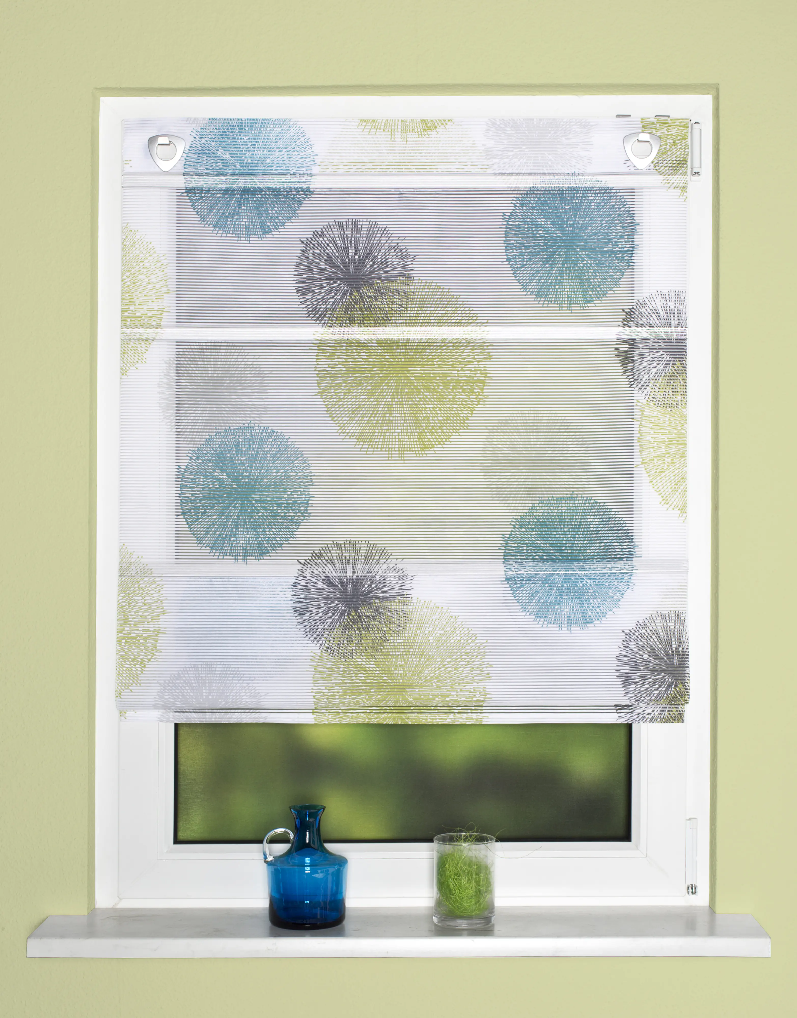 Magnetrollo Bambus Rawlins blau-grün 210 x 70 cm 