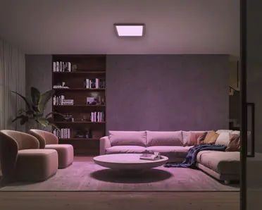 Philips Hue LED Deckenleuchte Tento eckig weiß 43 x 3 cm RGB Philips Hue LED Deckenleuchte Tento eckig weiß 43 x 3 cm RGB