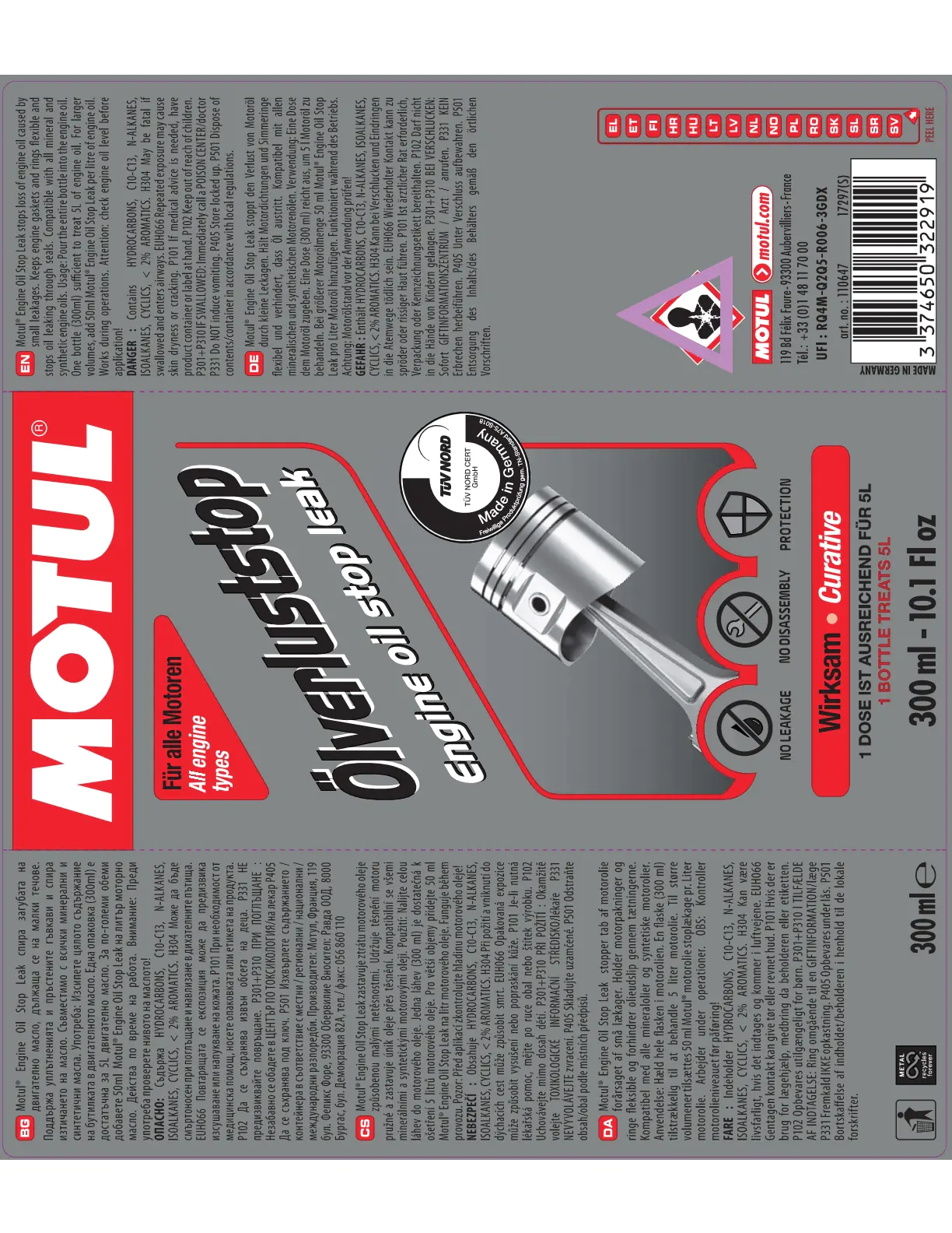 Motul Ölverluststop 300ml Motul Ölverluststop 300ml