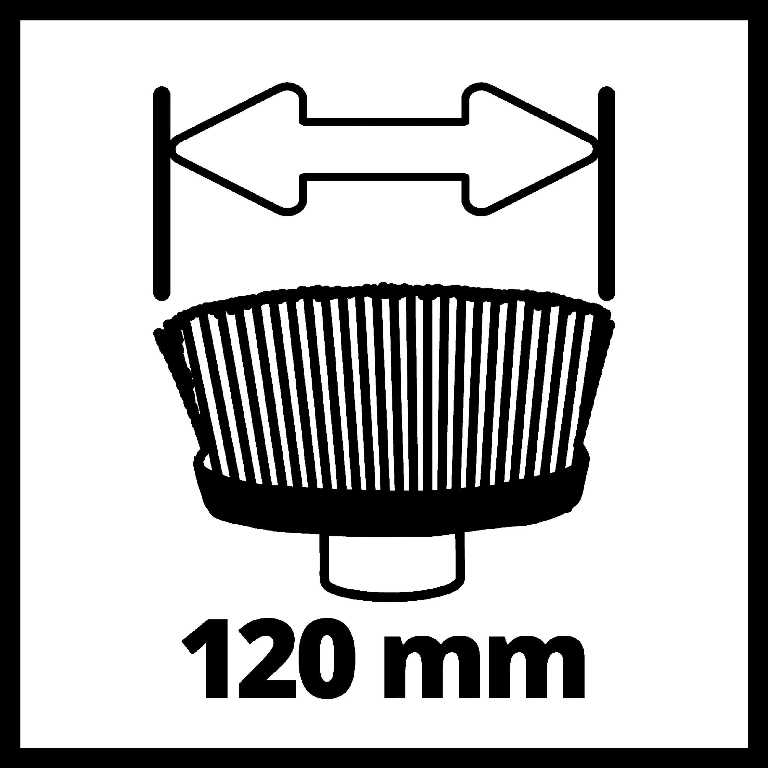 Einhell Oberflächenbürsten-Aufsatz Soft 120/50