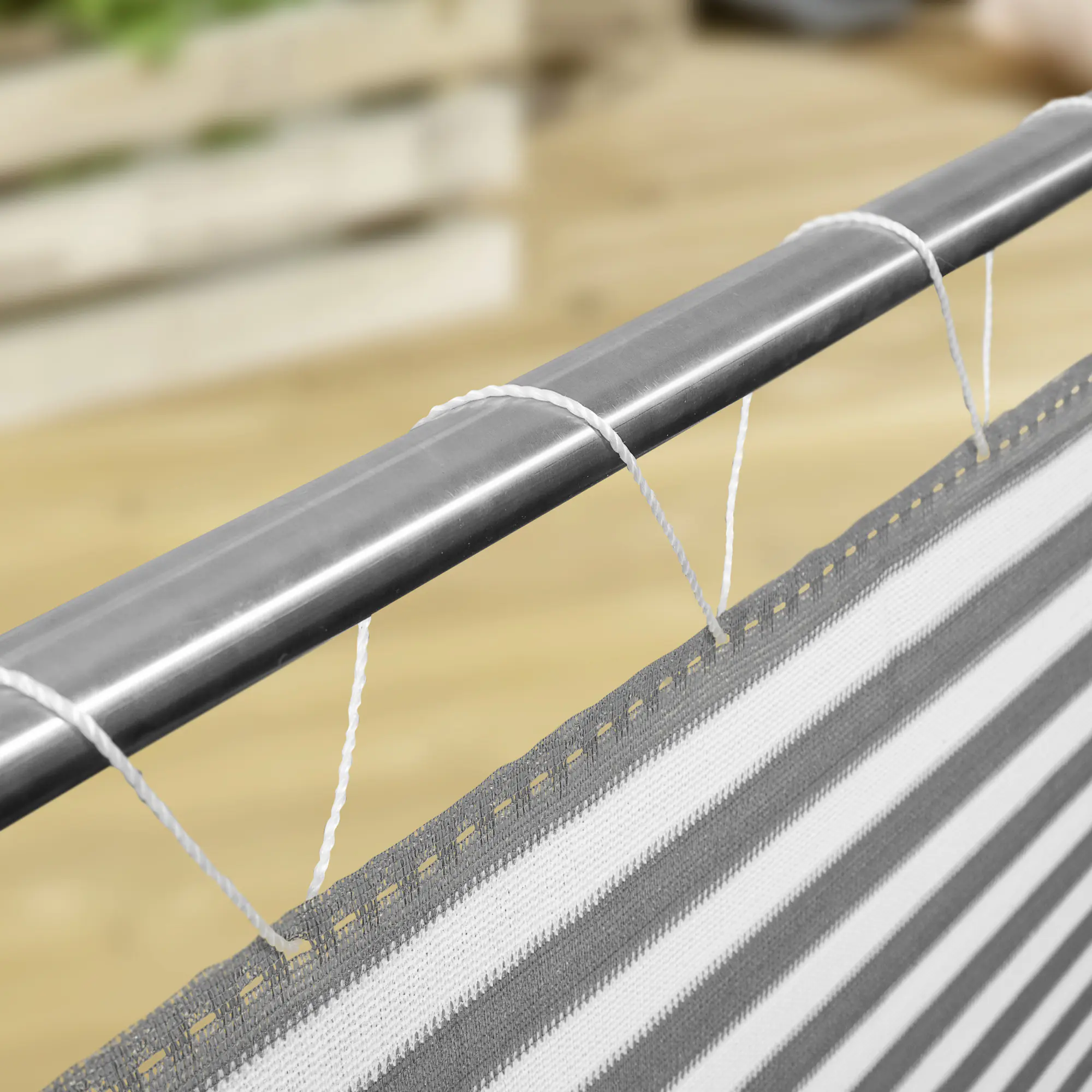 Windhager Balkonsichtschutz Sylt 0,9 x 5 m grau/weiß Windhager Balkonsichtschutz Sylt 0,9 x 5 m grau/weiß
