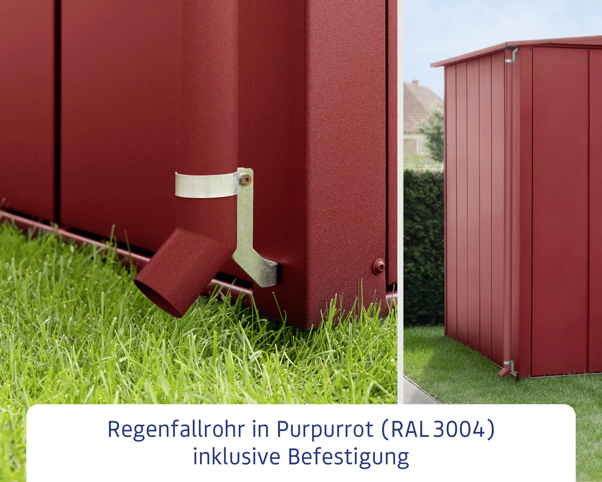 EcoStar Regenfallrohr RAL3004 (Purpurrot) EcoStar Regenfallrohr RAL3004 (Purpurrot)