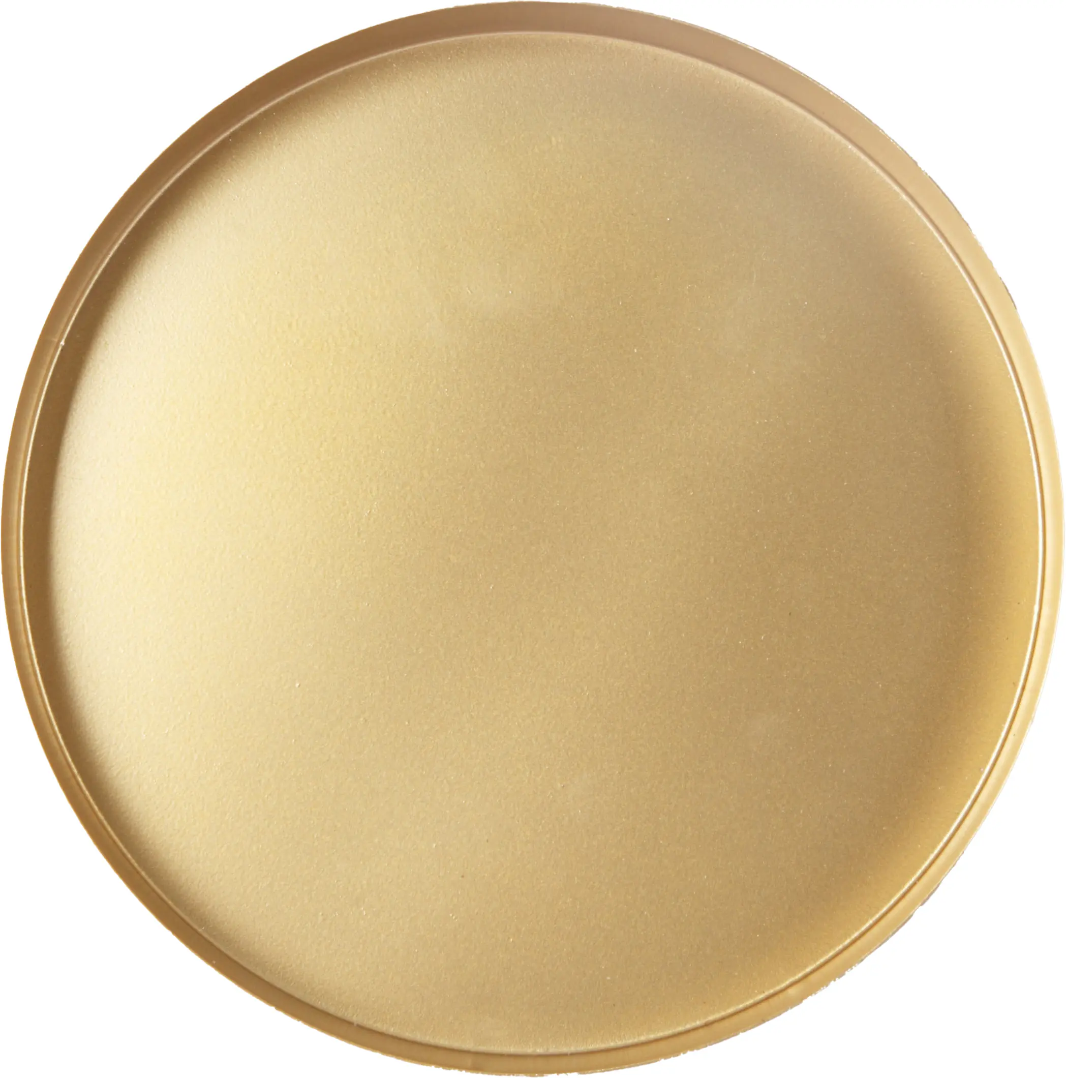 Dekotablett Metall Ø 24 x 2 cm gold