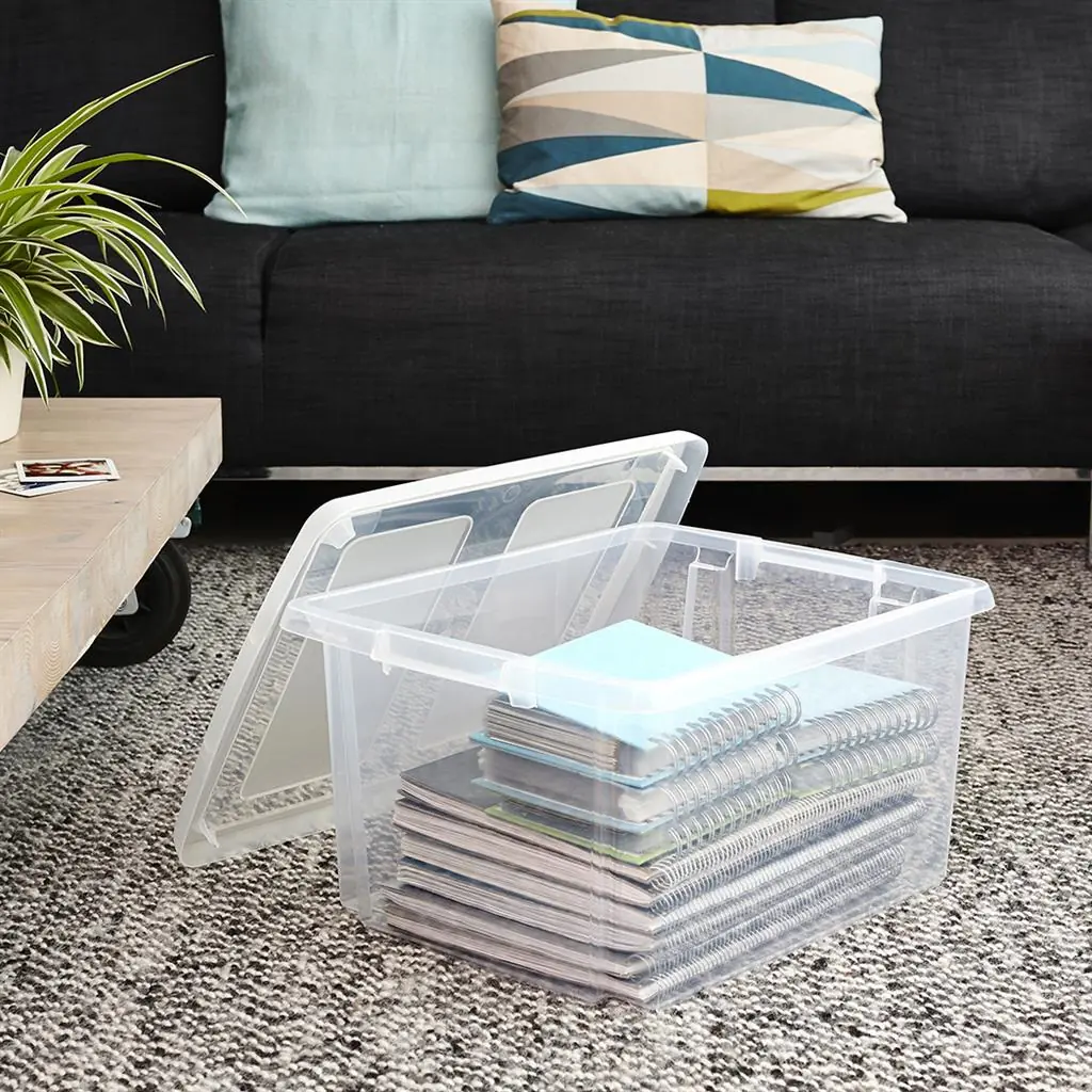 Sunware Aufbewahrungsbox mit Deckel Nesta 32 L transparent 3er Set