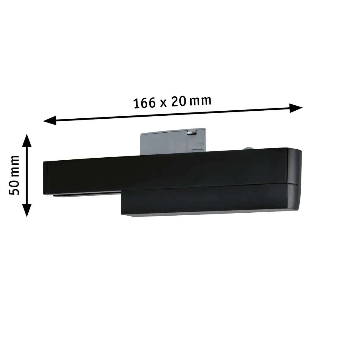 Paulmann U-Rail ZigBee Adapter Single Adapter II, 20W, schwarz matt Paulmann U-Rail ZigBee Adapter Single Adapter II, 20W, schwarz matt