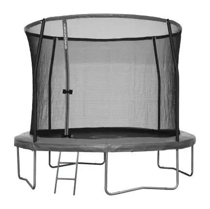 Sportspower Trampolin mit Sicherheitsnetz und Leiter anthrazit Ø 366 cm 