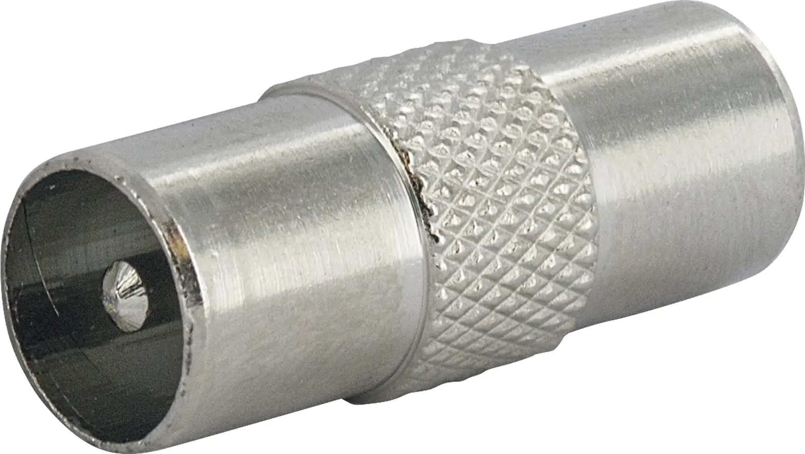 Schwaiger Koaxial Adapter UEST8025 531 silber, 1x IEC Stecker / 1x IEC Stecker Schwaiger Koaxial Adapter UEST8025 531 silber, 1x IEC Stecker / 1x IEC Stecker