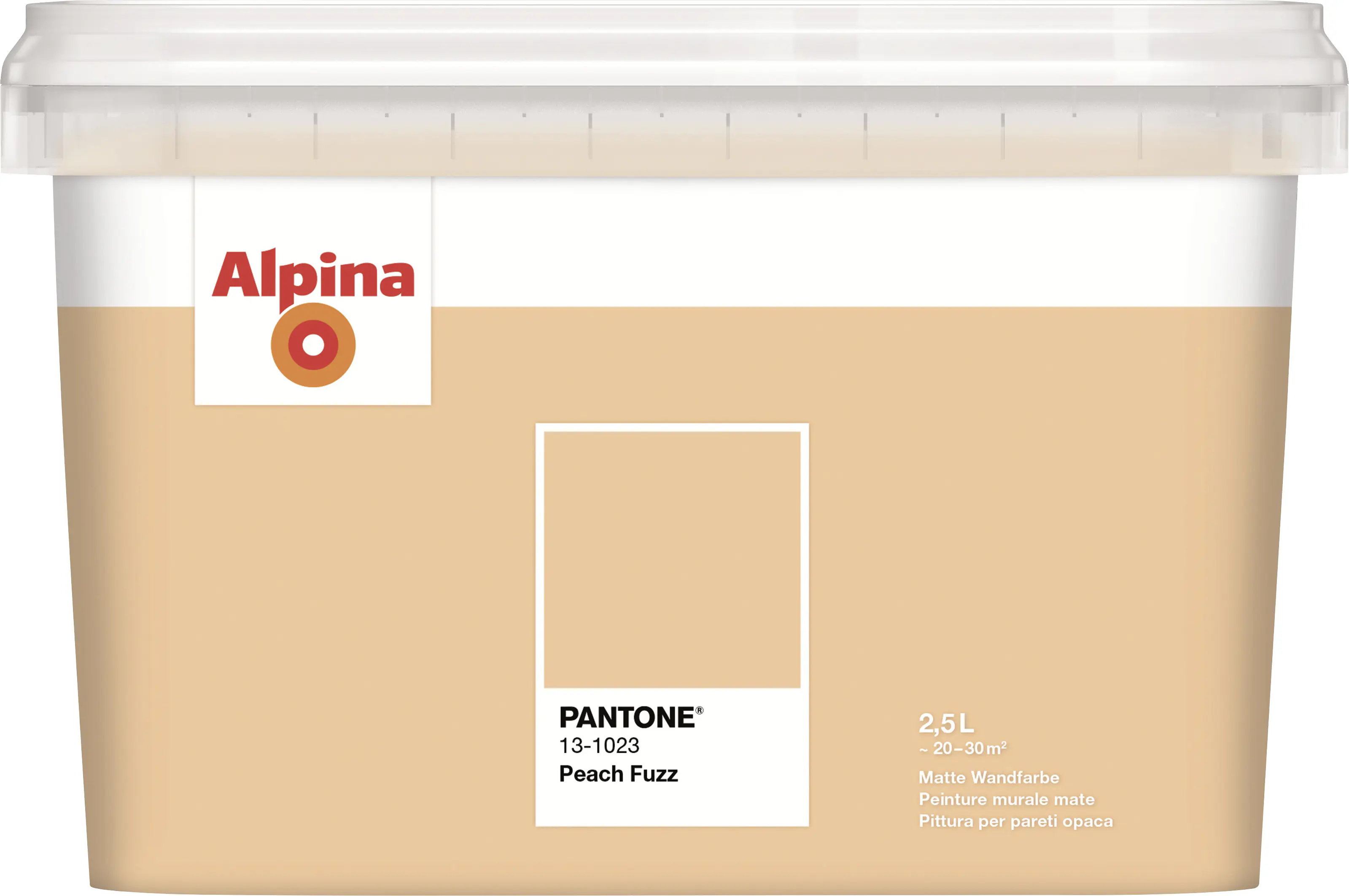 Alpina Wandfarbe Pantone matt peach fuzz 2,5 L
