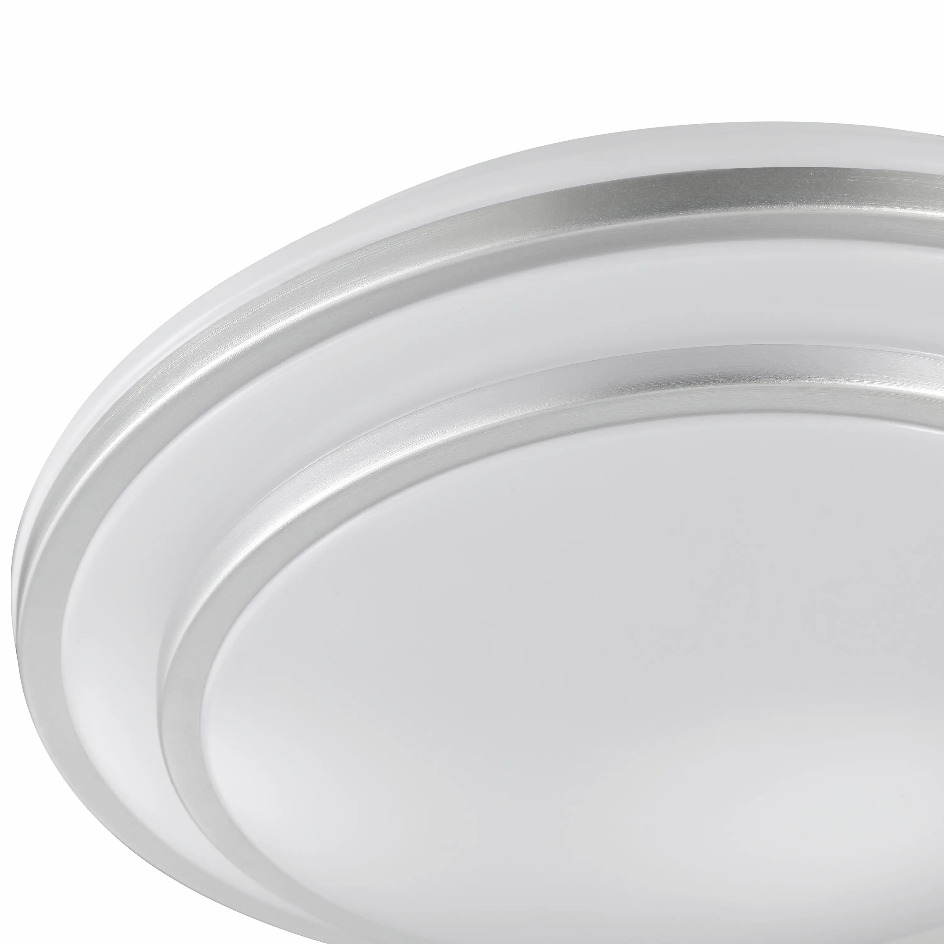 Brilliant LED Deckenleuchte Luciano Ø 29,5 x 6,5 cm neutralweiß aluminium weiß