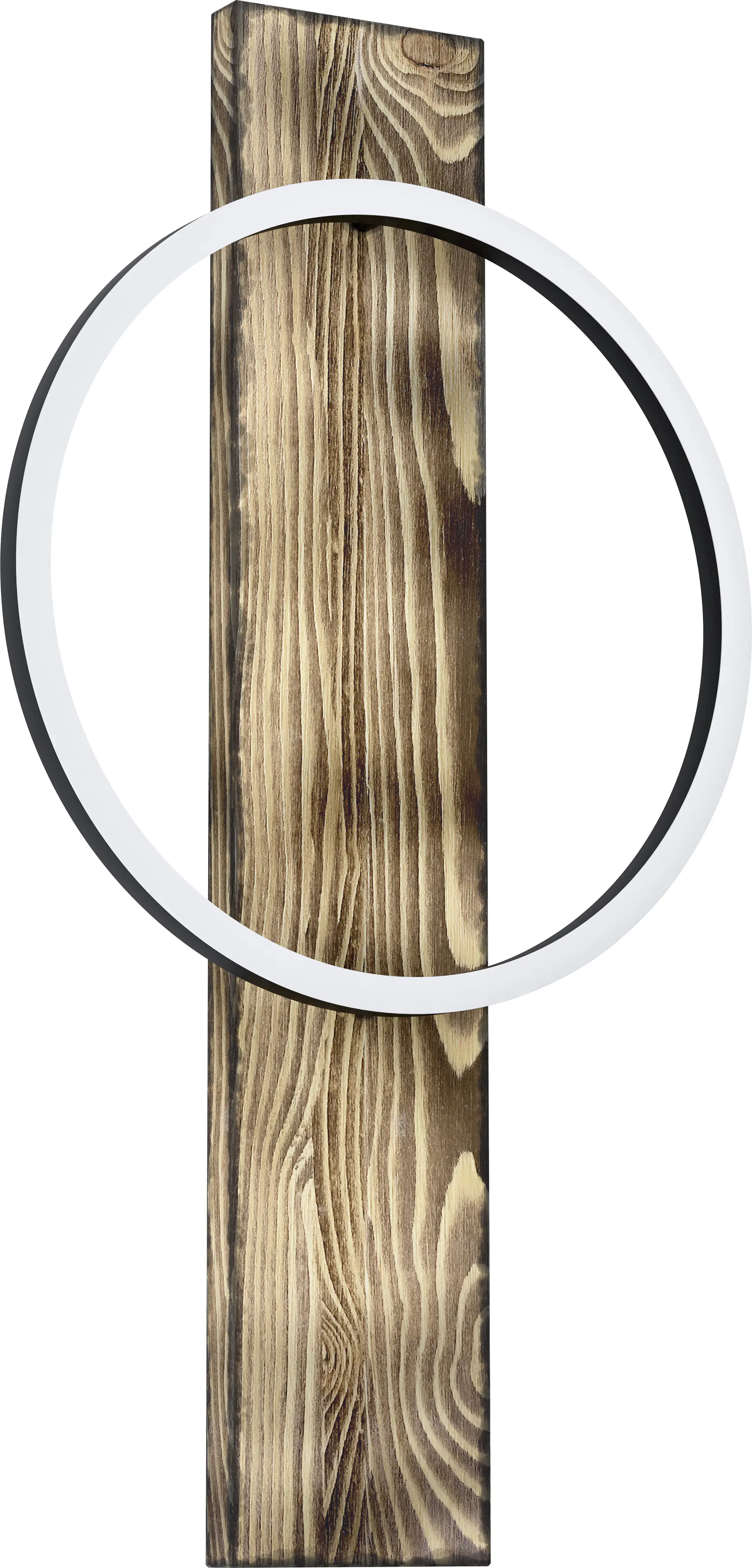 Eglo LED Wandleuchte Boyal schwarz-braun-rustikal 56 x 30 cm warmweiß