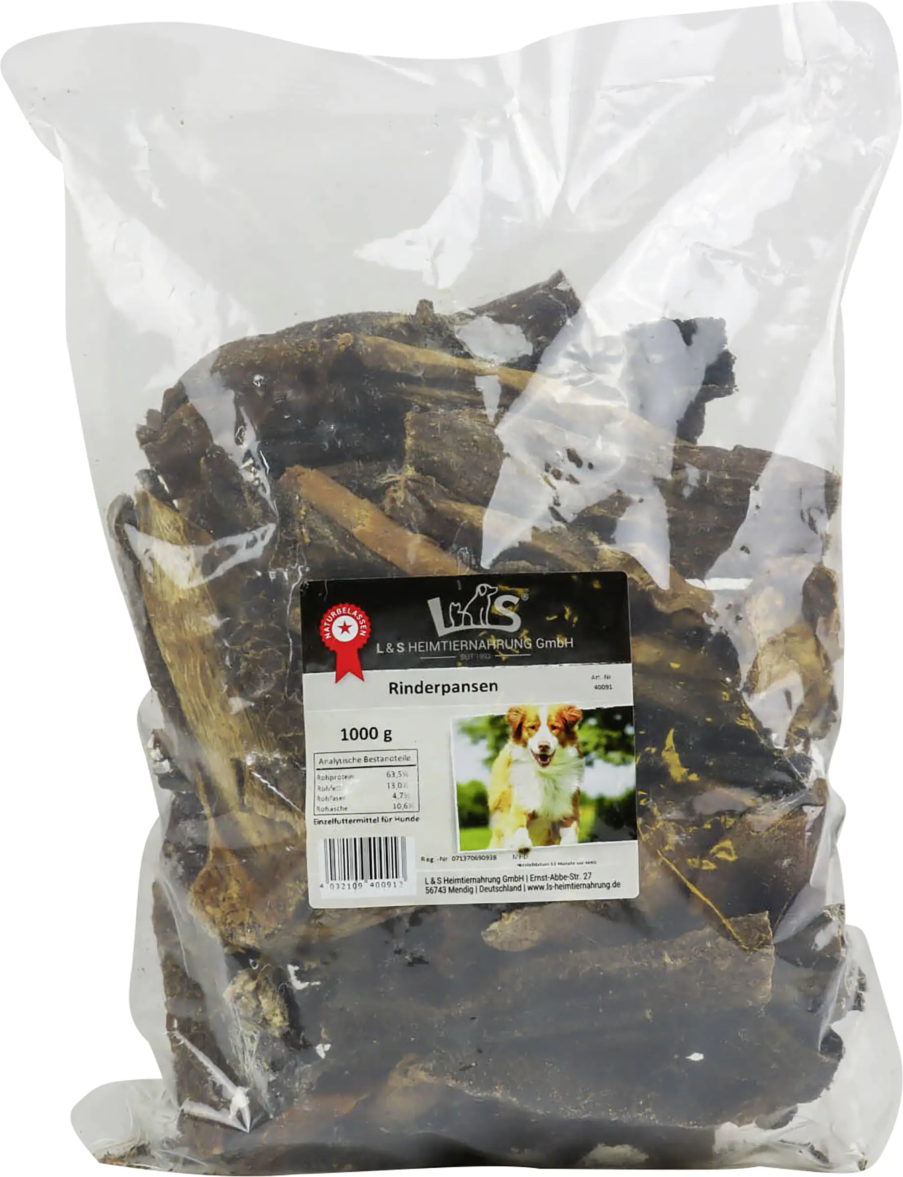 Hundesnacks Rinderpansen 1 kg Hundesnacks Rinderpansen 1 kg