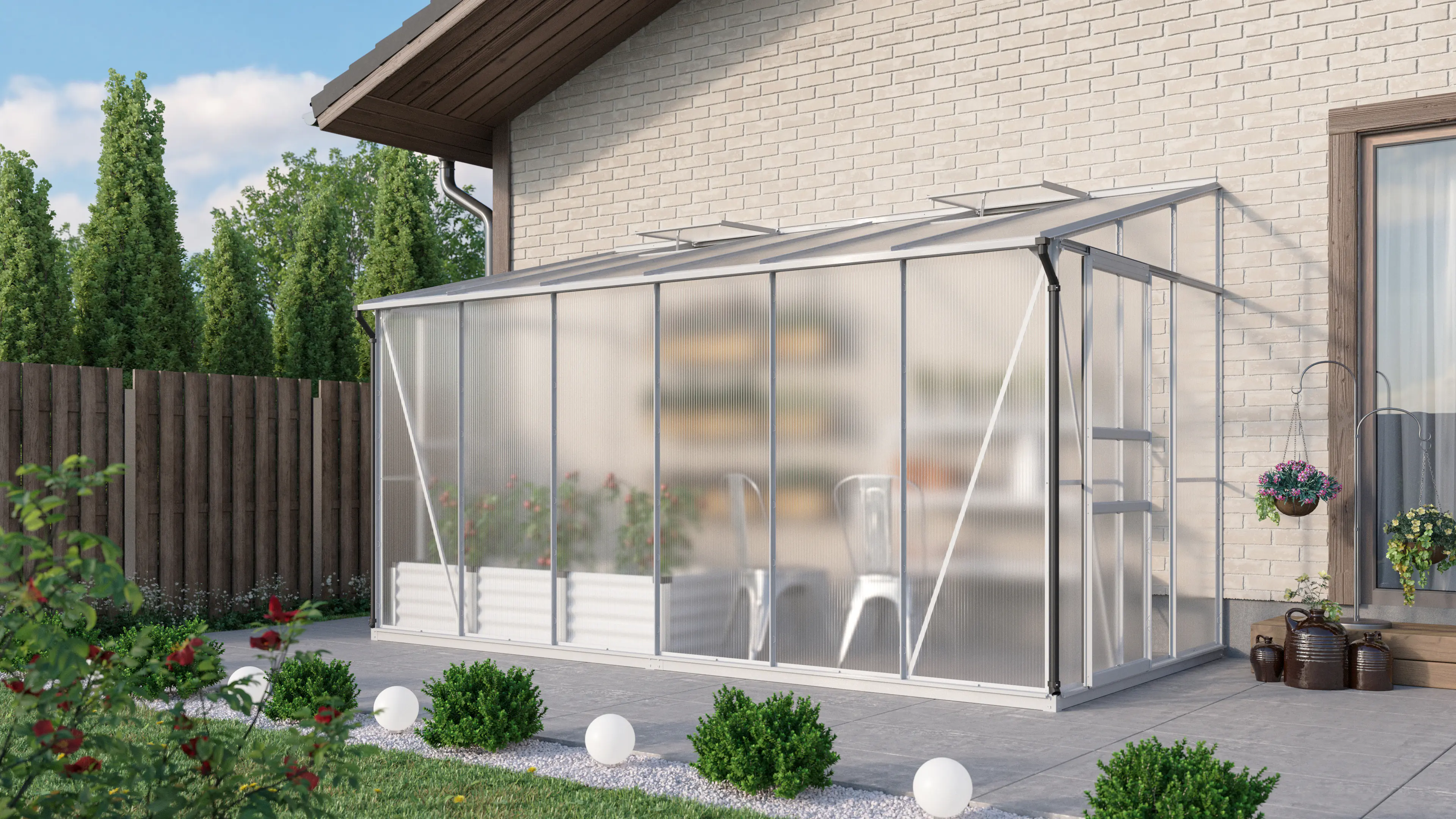 Vitavia Gewächshaus Osiris 7800 190 x 379 cm 6 mm HPK