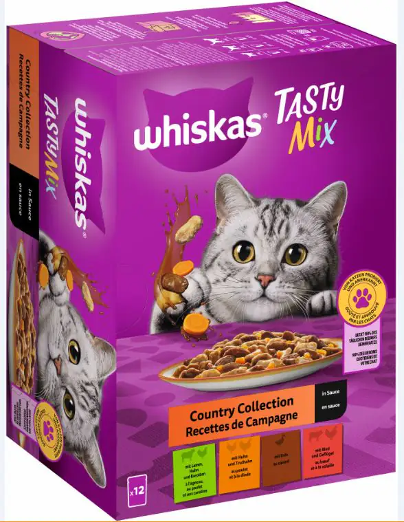 Whiskas Multipack Country Collection Tasty Mix Katzenfutter 12 x 85 g