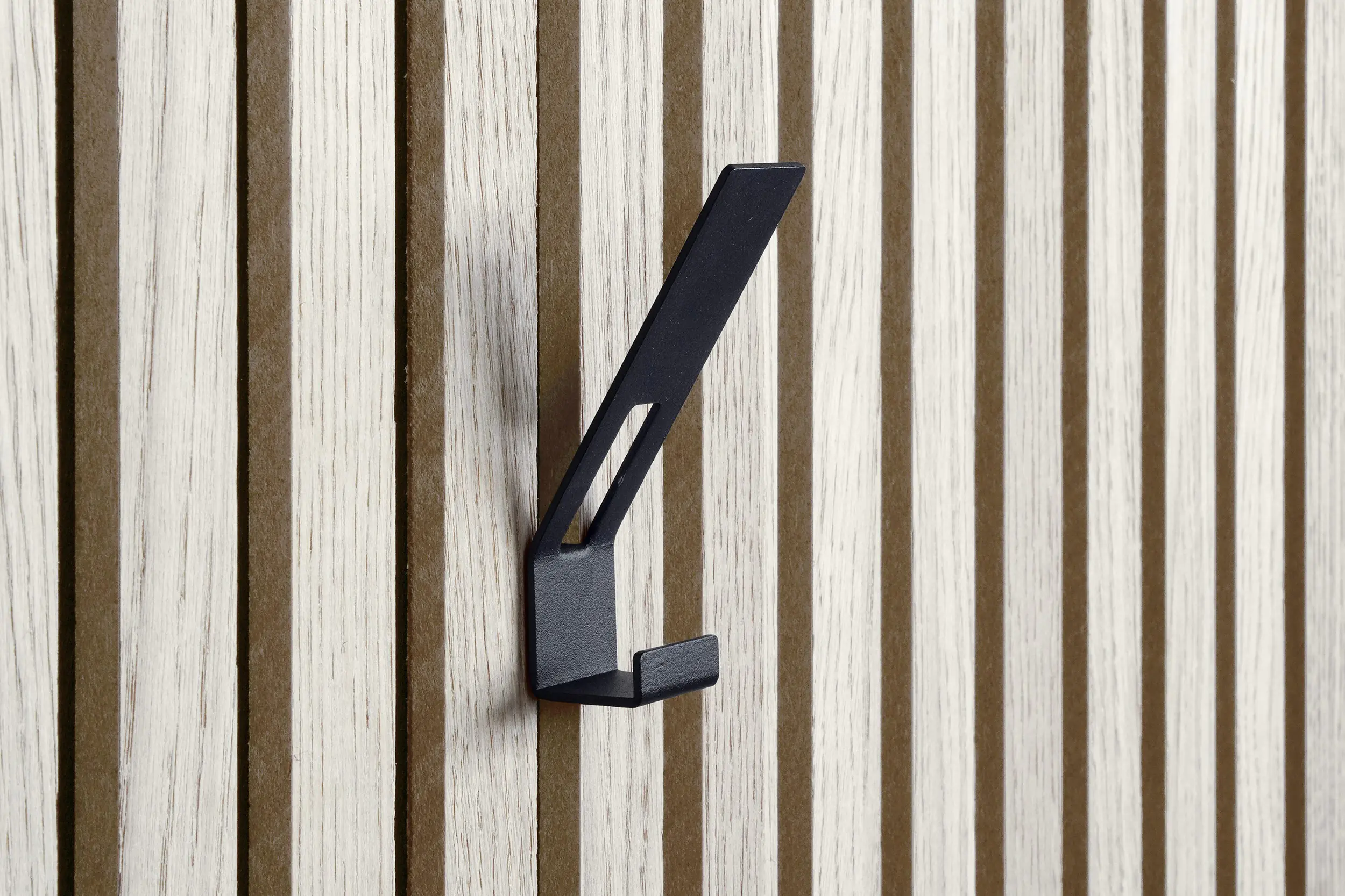 Dolle Garderobenhaken für Akustikpaneele 9,8 x 4 x 2,5 cm schwarz 2 Stück