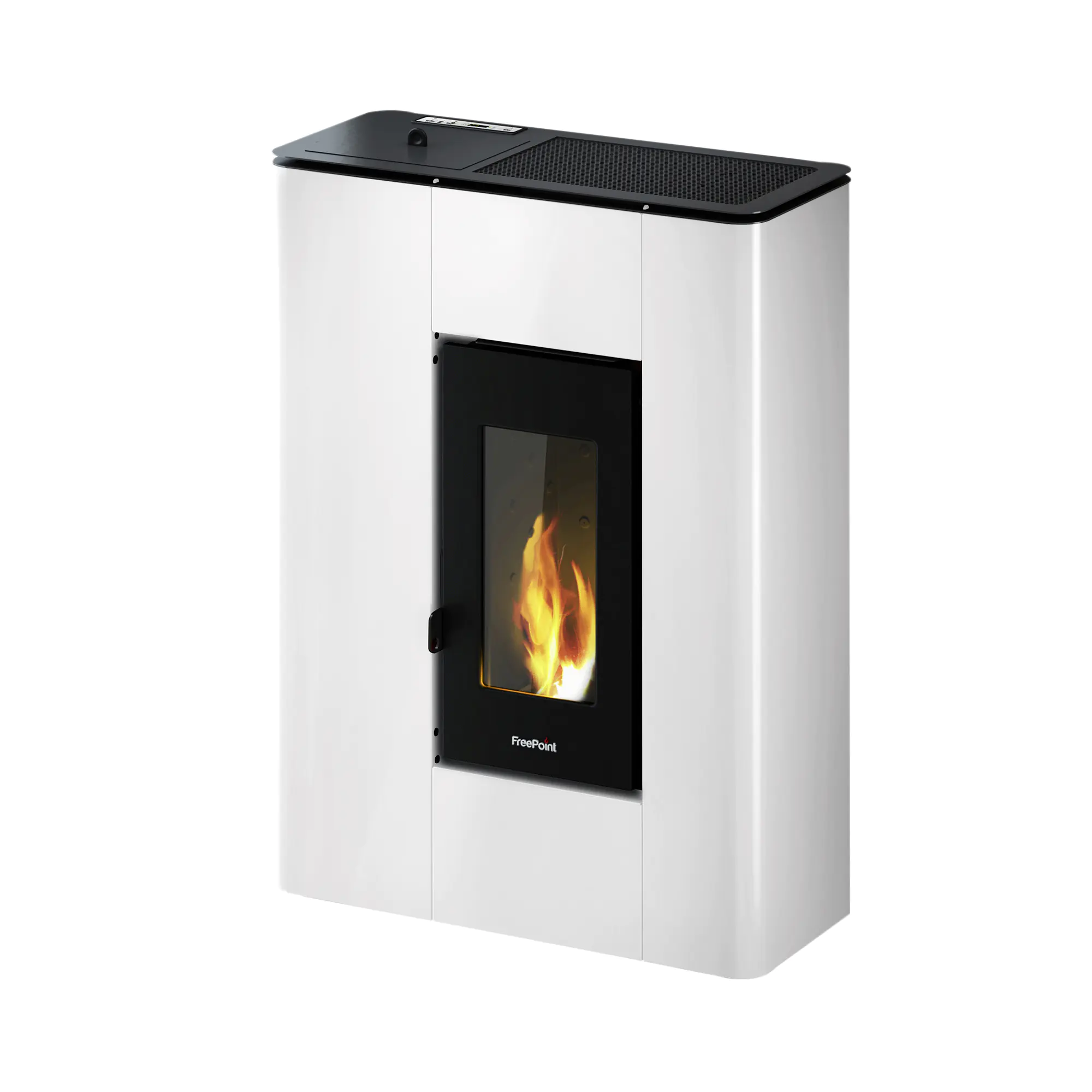 FreePoint Pelletofen ATRIUM 5 Stahlverkleidung weiß 2,5 - 5,2 kW FreePoint Pelletofen ATRIUM 5 Stahlverkleidung weiß 2,5 - 5,2 kW