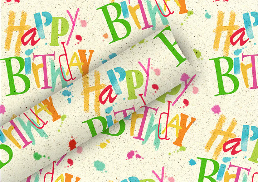 Braun & Company Geschenkpapier bunt 1,5 m x 70 cm