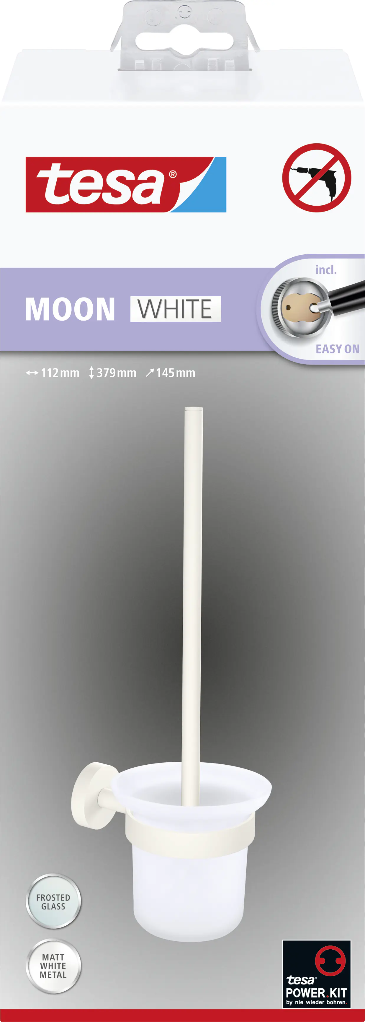 Tesa WC-Bürstengarnitur MOON weiß Tesa WC-Bürstengarnitur MOON weiß