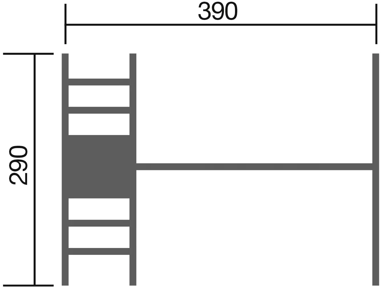 Weka Schaukel Tabaluga mit Podest, Klettereinheit
