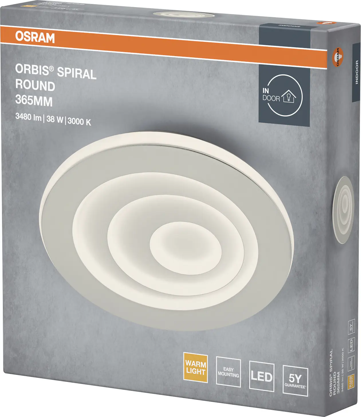 Osram LED Deckenleuchte Orbis Spiral Round weiß Ø 37 cm 38 W 