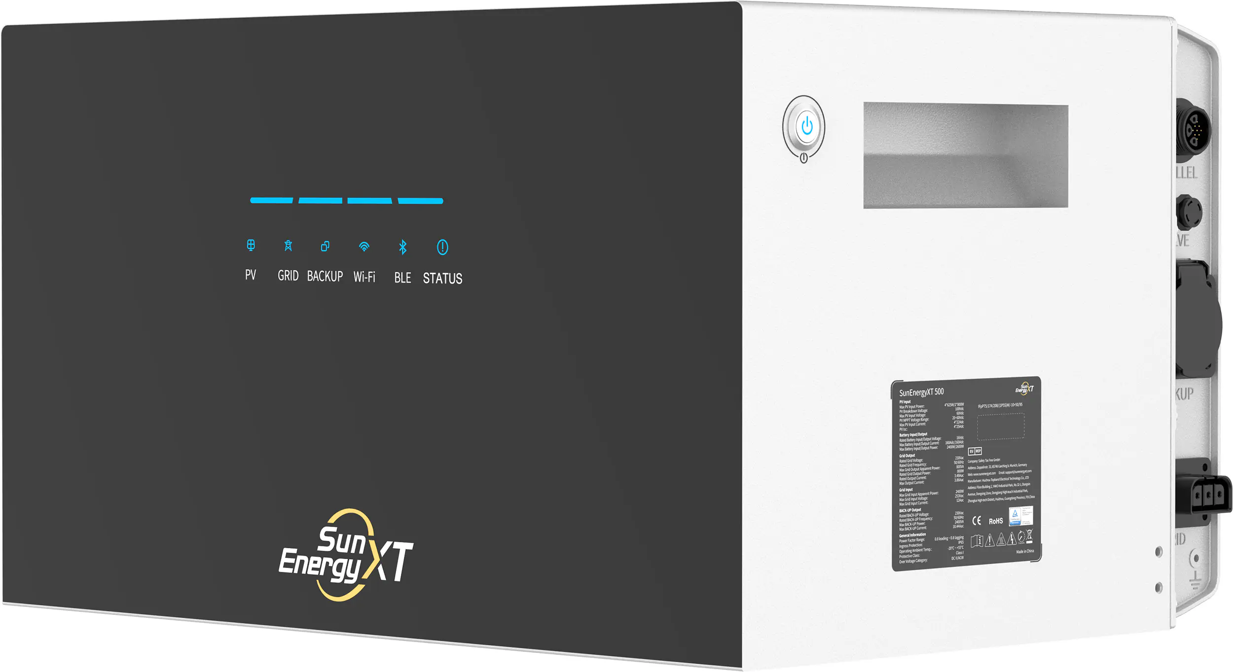 SunEnergyXT Balkonkraftwerkspeicher Kopfspeicher 500 5024 Wh 800 W bidirektionaler-Wechselrichter