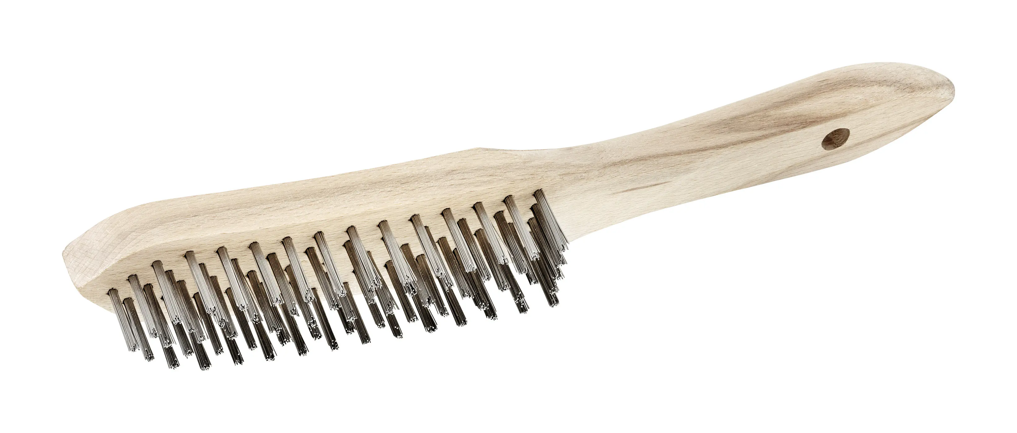 Color Expert Drahtbürste 5-reihig Holz-Griff FSC