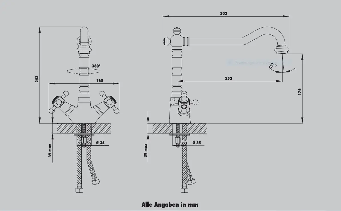 Primaster Küchenarmatur Erfurt verchromt Primaster Küchenarmatur Erfurt verchromt