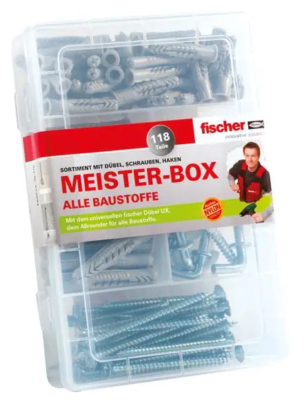 Fischer Dübel UX Meisterbox - 118 Stück Fischer Dübel UX Meisterbox - 118 Stück