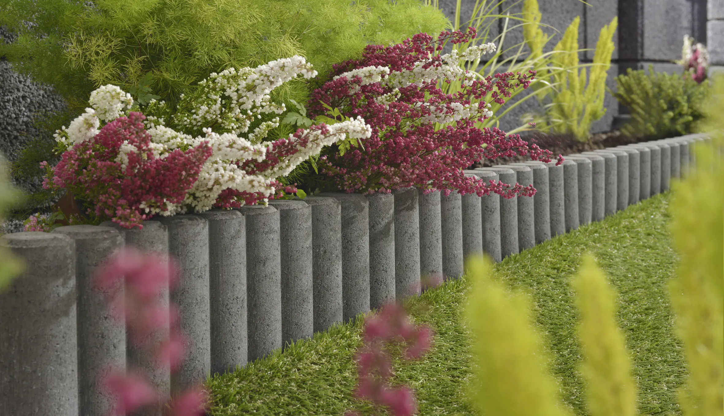 Kann Palisade 10er-Element 25 x 50 x 6 cm anthrazit