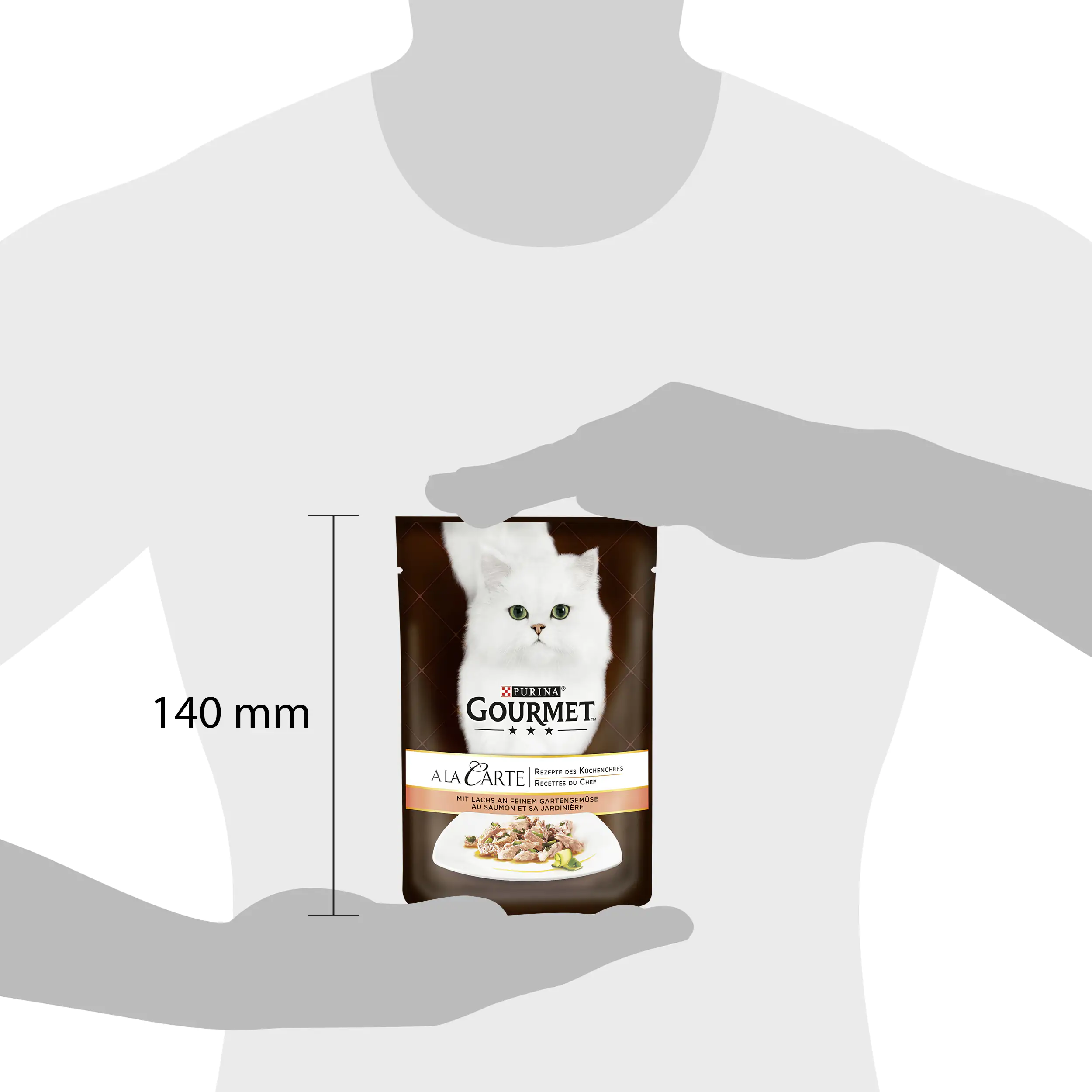 Gourmet A la Carte mit Lachs an feinem Gartengemüse 85 g Gourmet A la Carte mit Lachs an feinem Gartengemüse 85 g