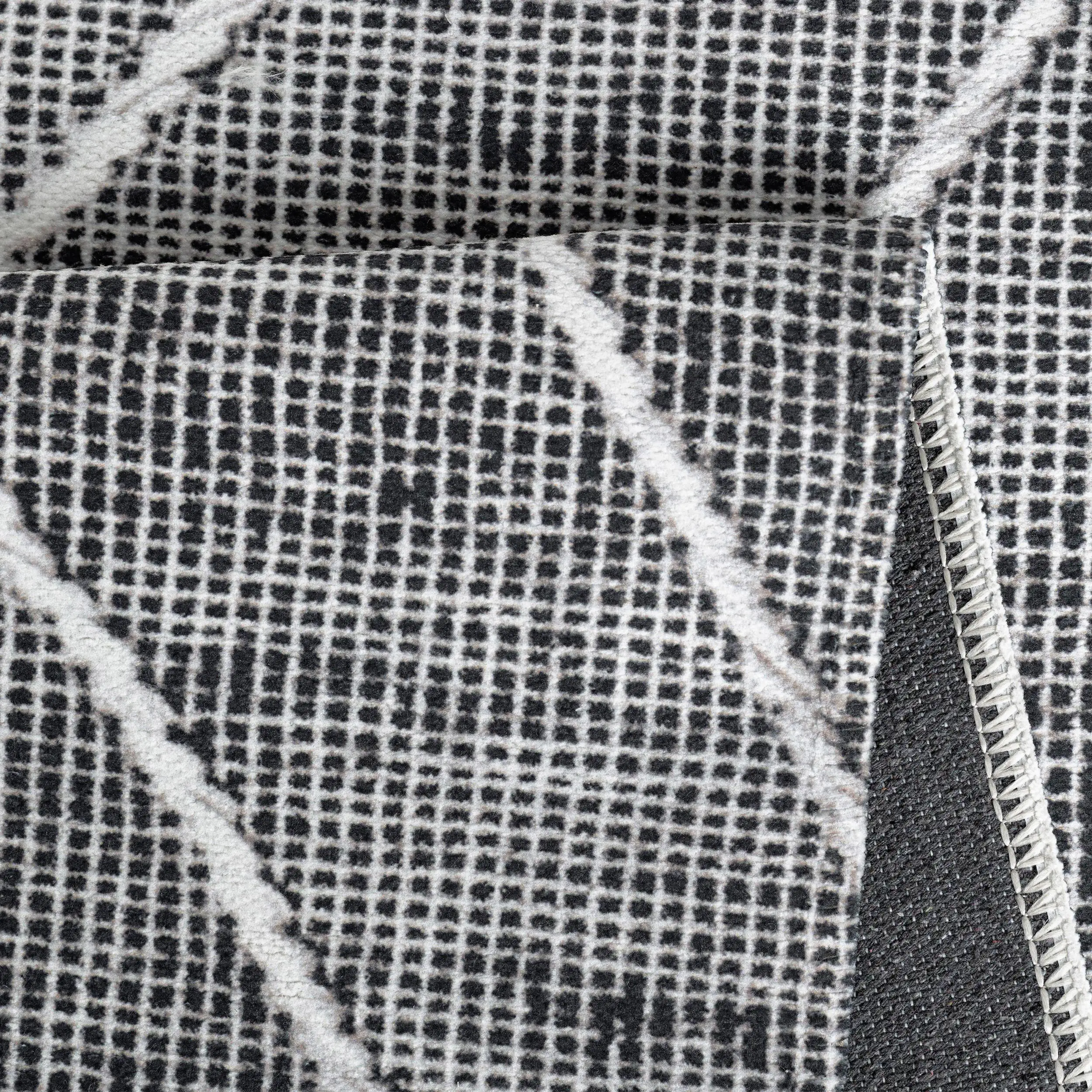 Teppich Efe - waschbar 1010 anthrazit, 120 x 170 cm