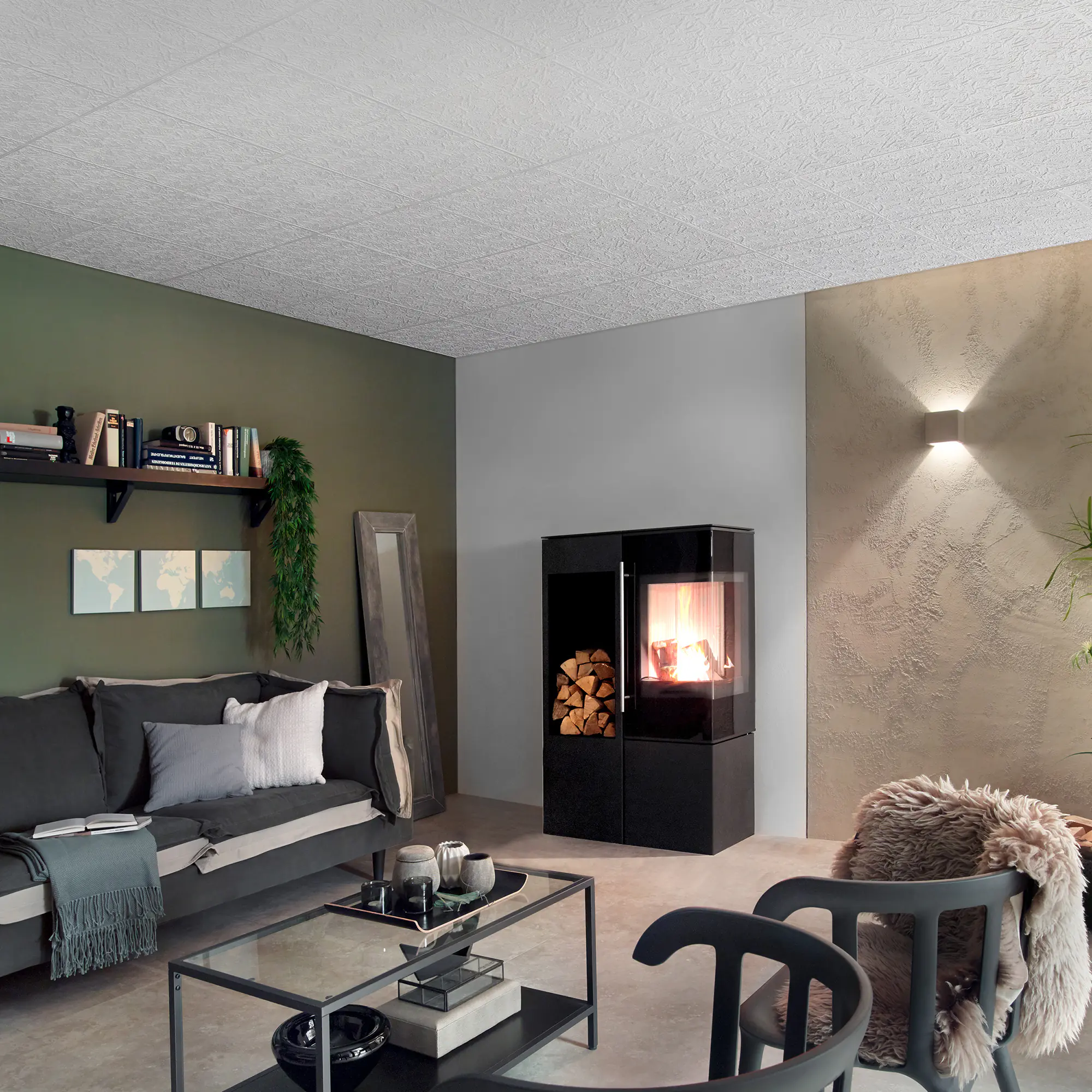 Decosa Deckenplatte Bukarest 50 x 50 cm