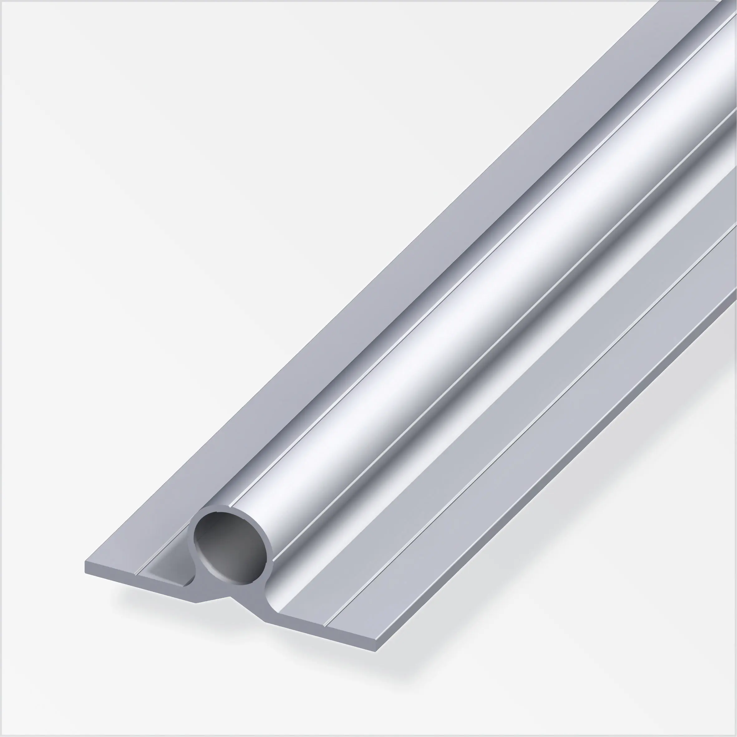 alfer Rohr, 2 Schenkel 180º 1 m, Ø 11.5 mm Aluminium roh blank