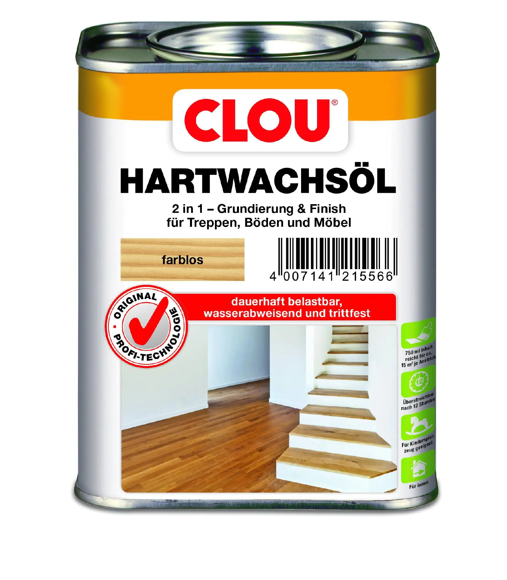 Clou Hartwachs Öl farblos 750 ml Clou Hartwachs Öl farblos 750 ml