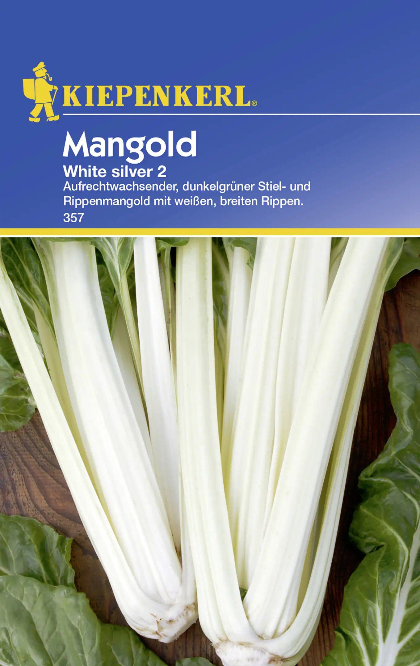 Kiepenkerl Mangold White Silver 2 Beta vulgaris var. vulgaris, Inhalt: ca. 50 Pflanzen
