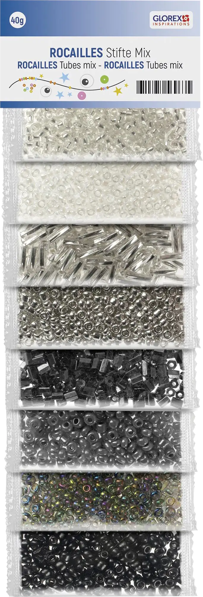 Glorex Rocailles/Stifte mix, 40 g