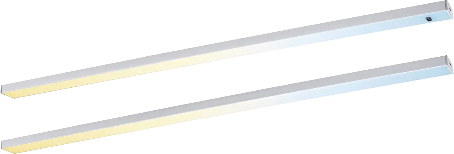 Paulmann LED Lichtleiste Inline chrom matt 55 cm TW 2er Set Paulmann LED Lichtleiste Inline chrom matt 55 cm TW 2er Set