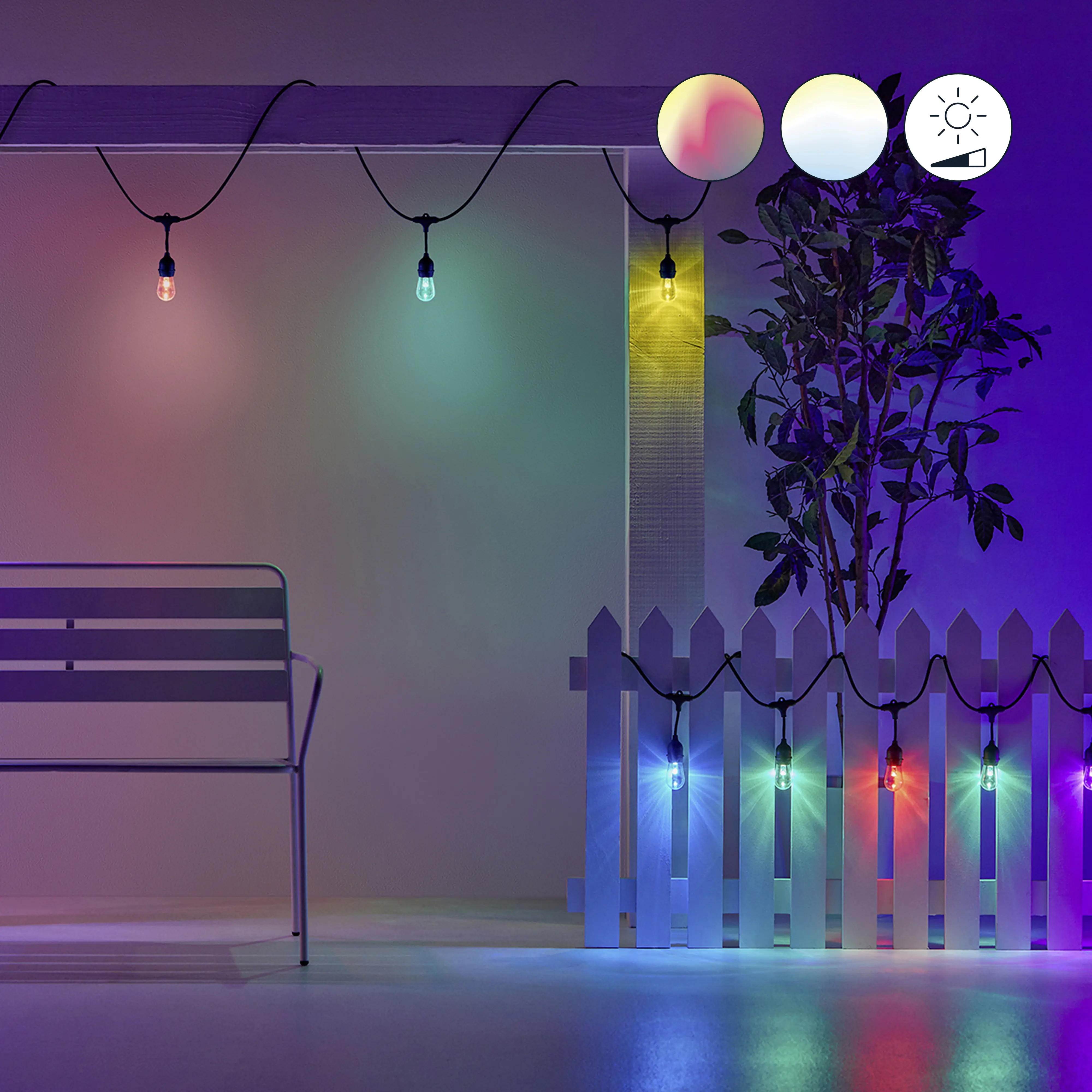 WiZ LED Lichterkette 12W 14,8m RGB WiZ LED Lichterkette 12W 14,8m RGB