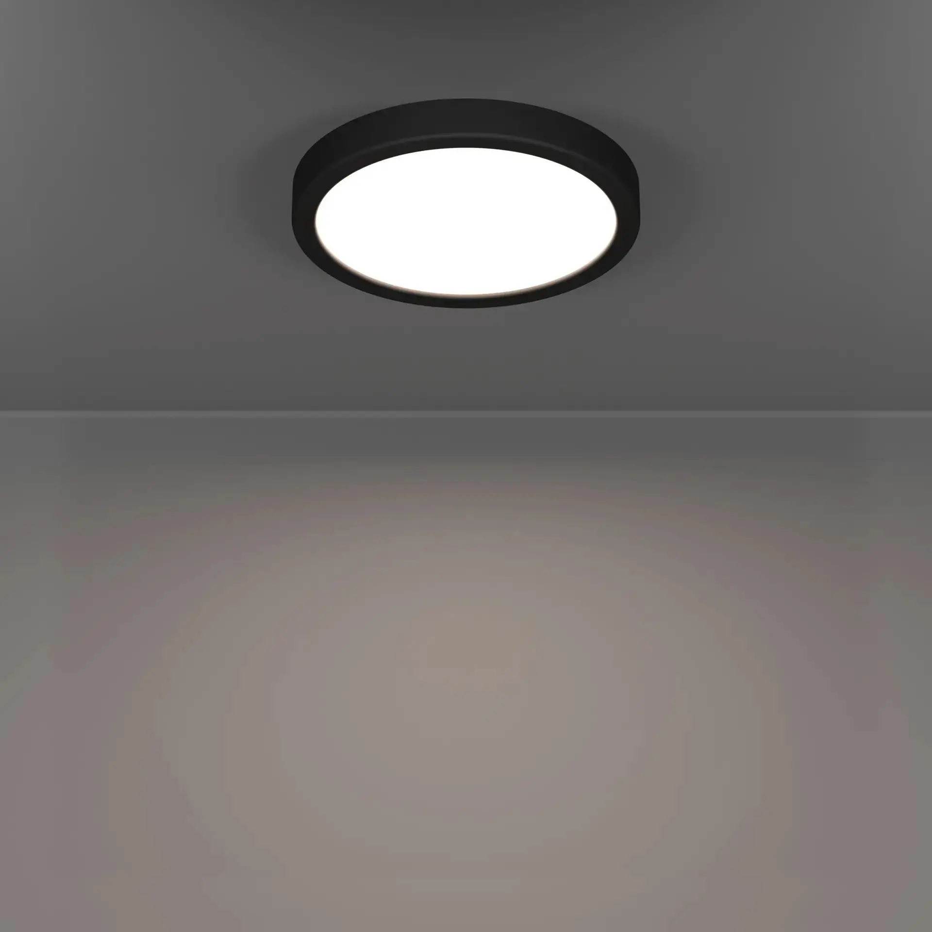 Eglo LED Deckenleuchte Fueva 6 schwarz Ø 21 x 3 cm warmweiß-kaltweiß