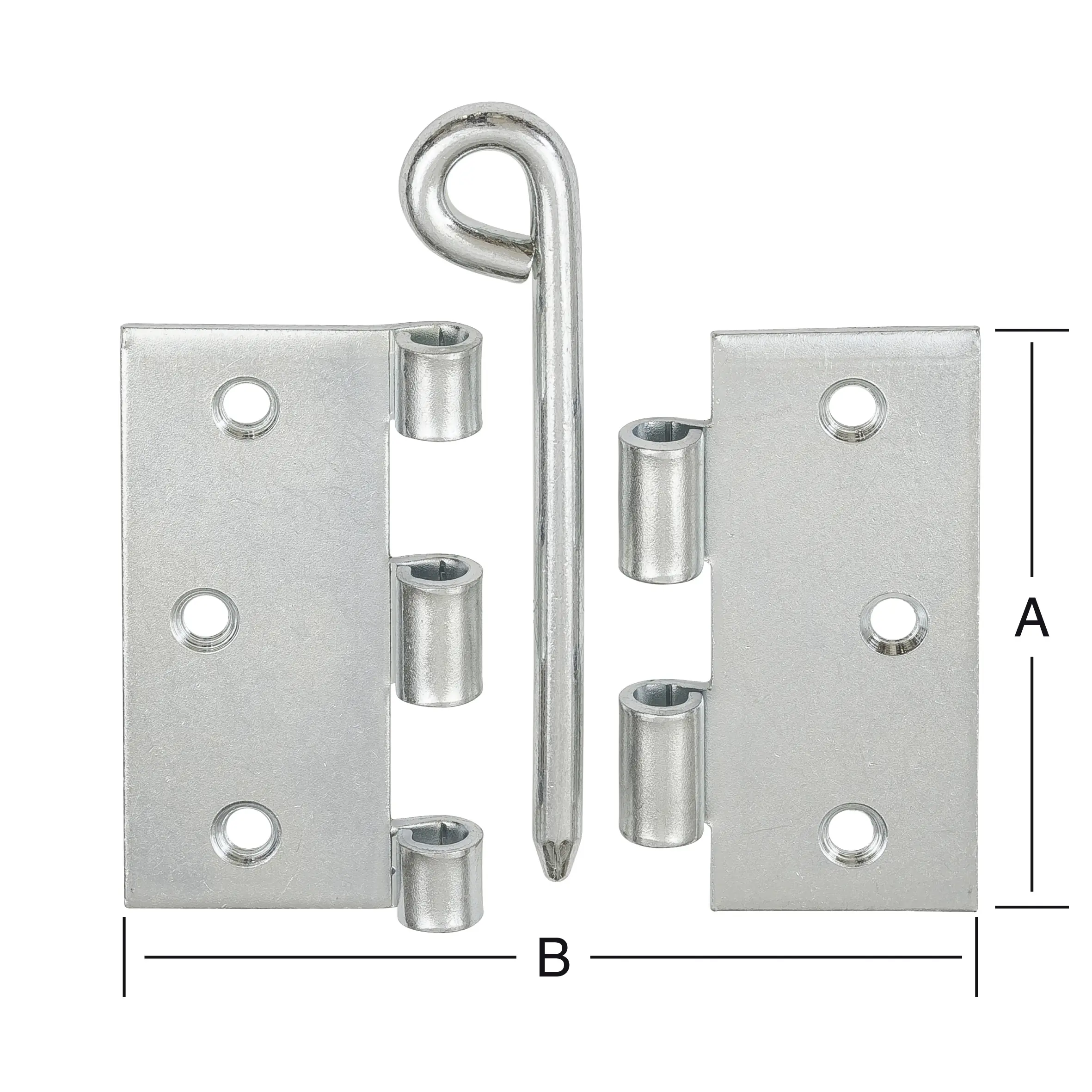Vormann Käntige Scharniere verzinkt 63 x 63 mm