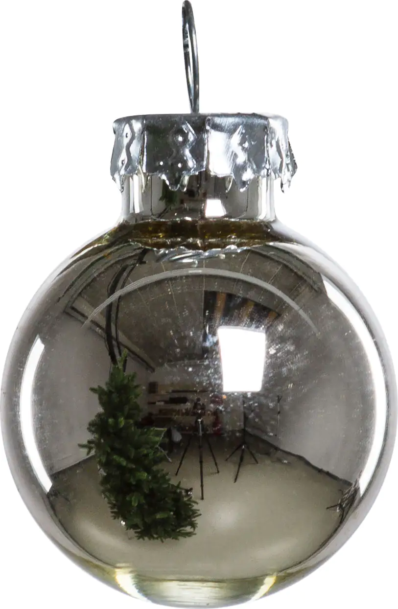 2076601538752_02 TrendLine Weihnachtskugeln aus Glas Ø 2,5 cm silber 24 Stück